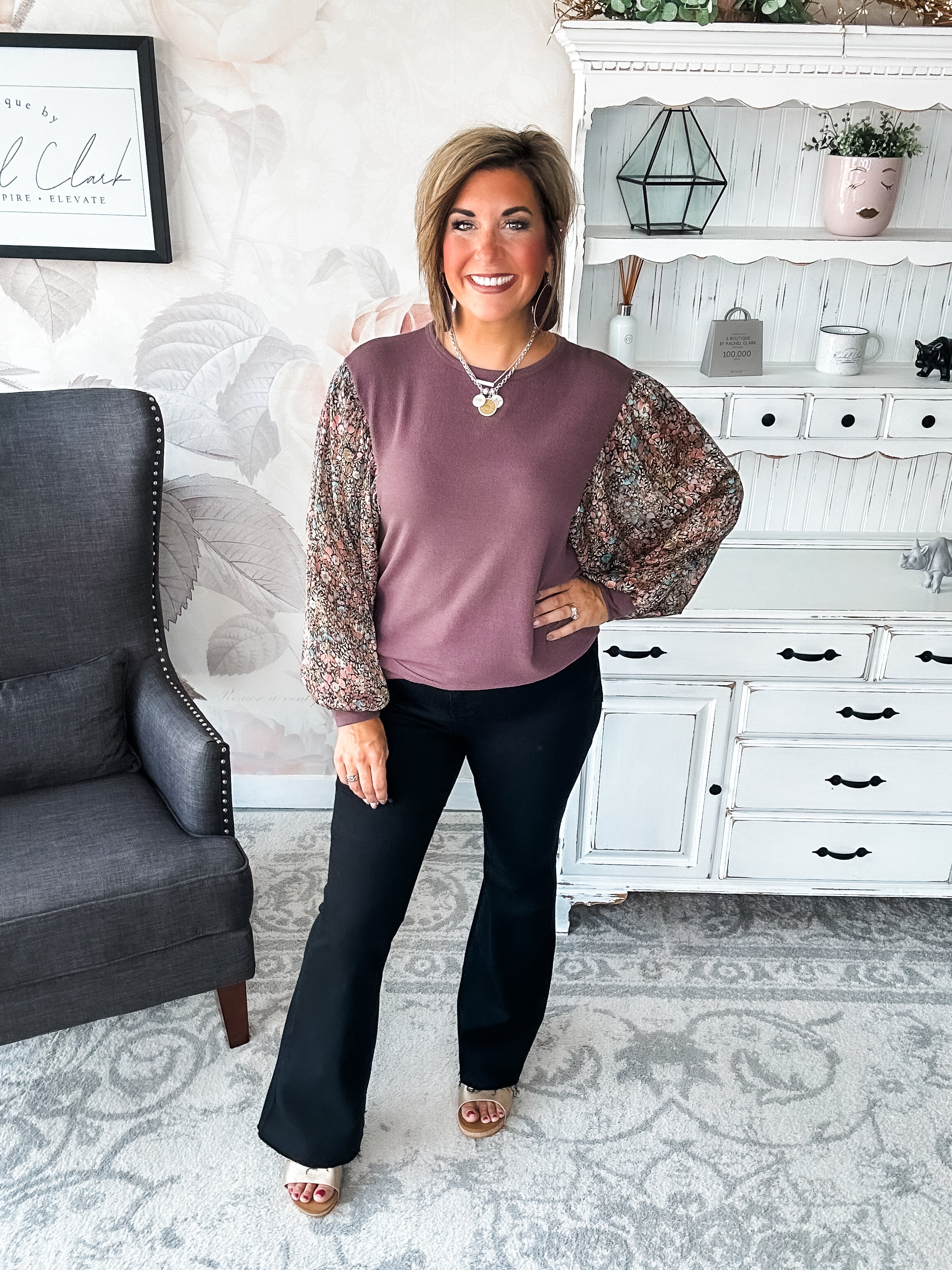 Tell Me You Love Me Blouse - Mocha