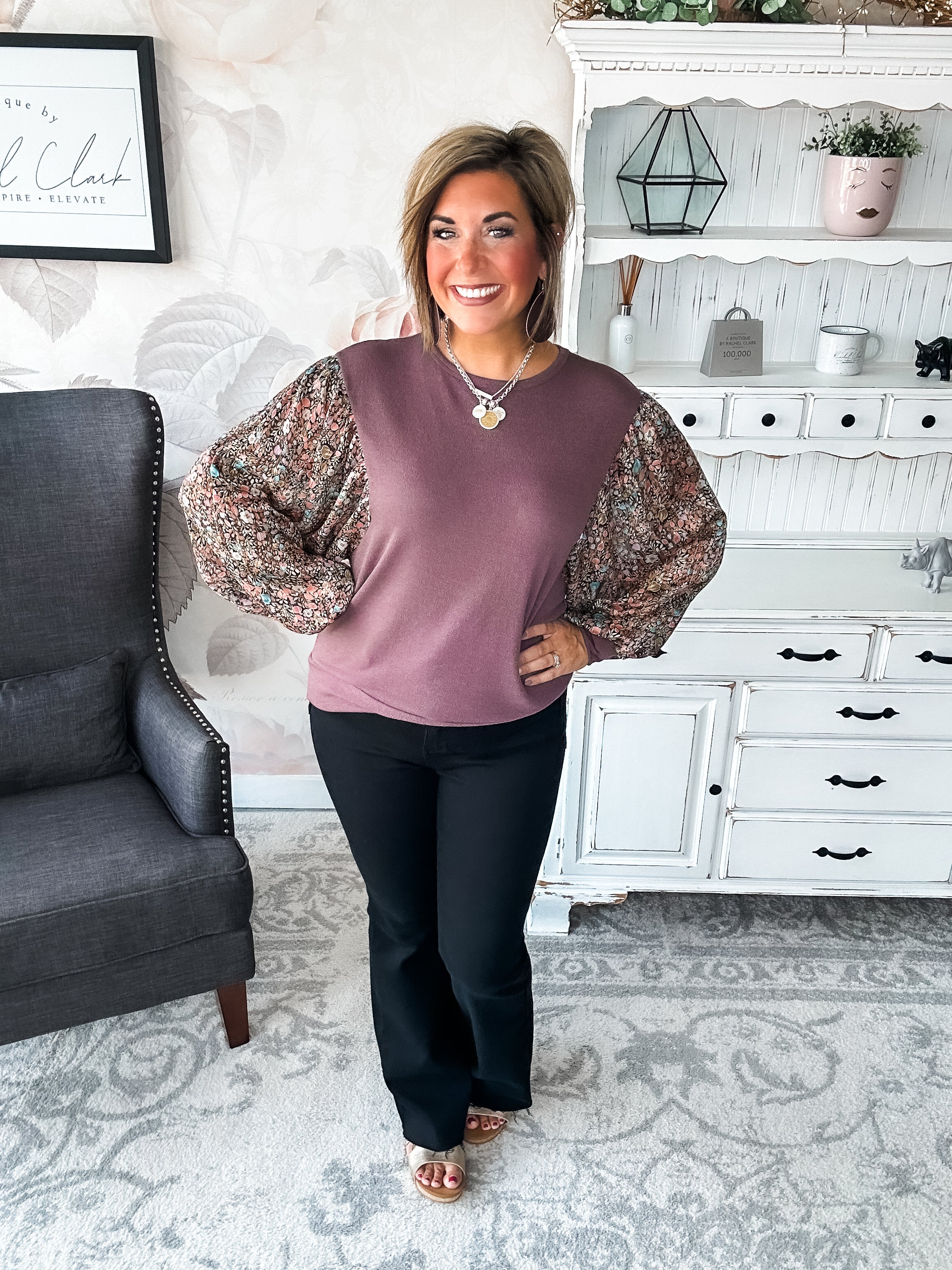 Tell Me You Love Me Blouse - Mocha