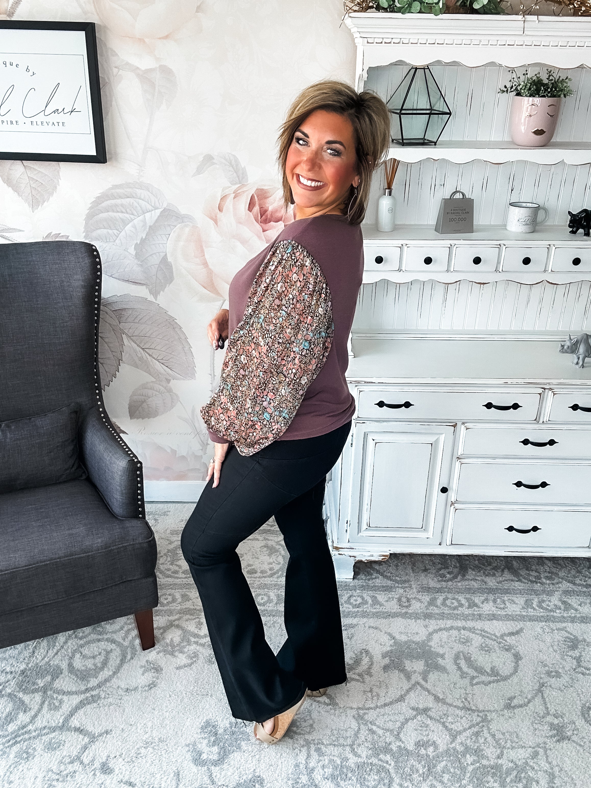 Tell Me You Love Me Blouse - Mocha
