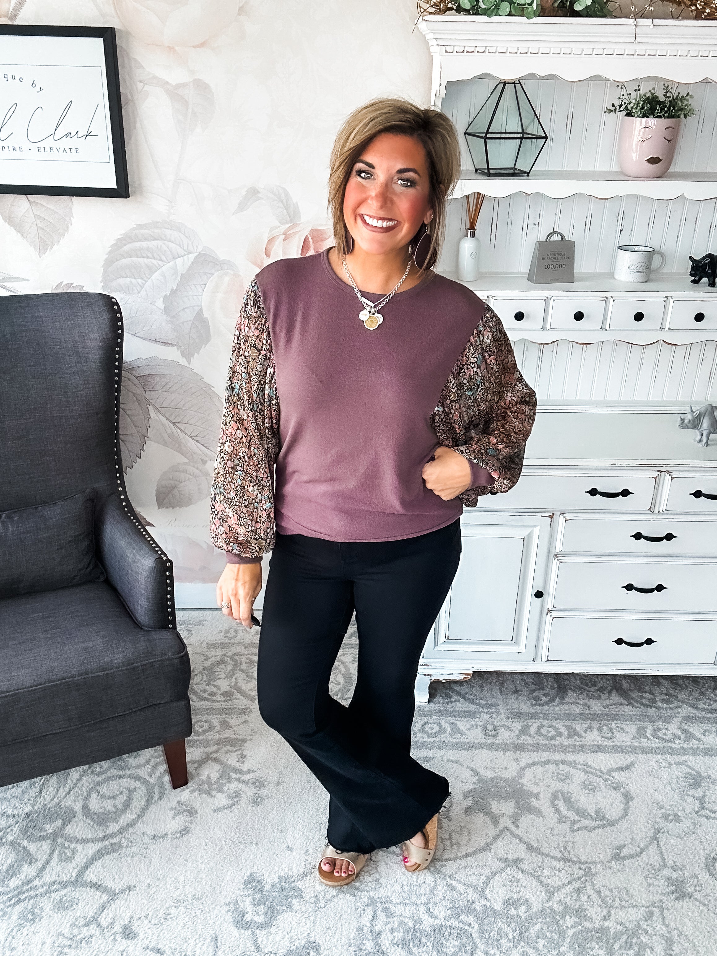 Tell Me You Love Me Blouse - Mocha