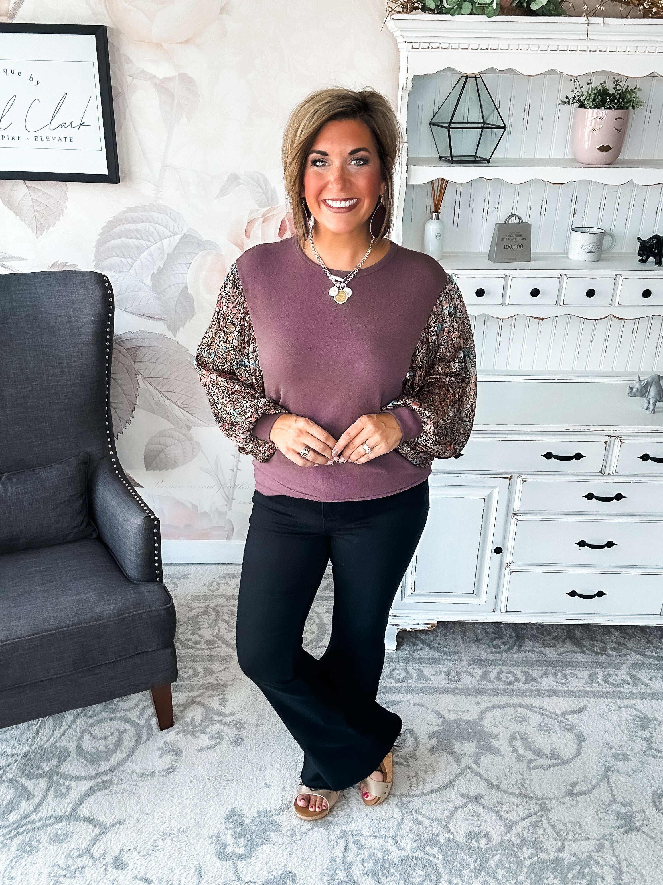 Tell Me You Love Me Blouse - Mocha
