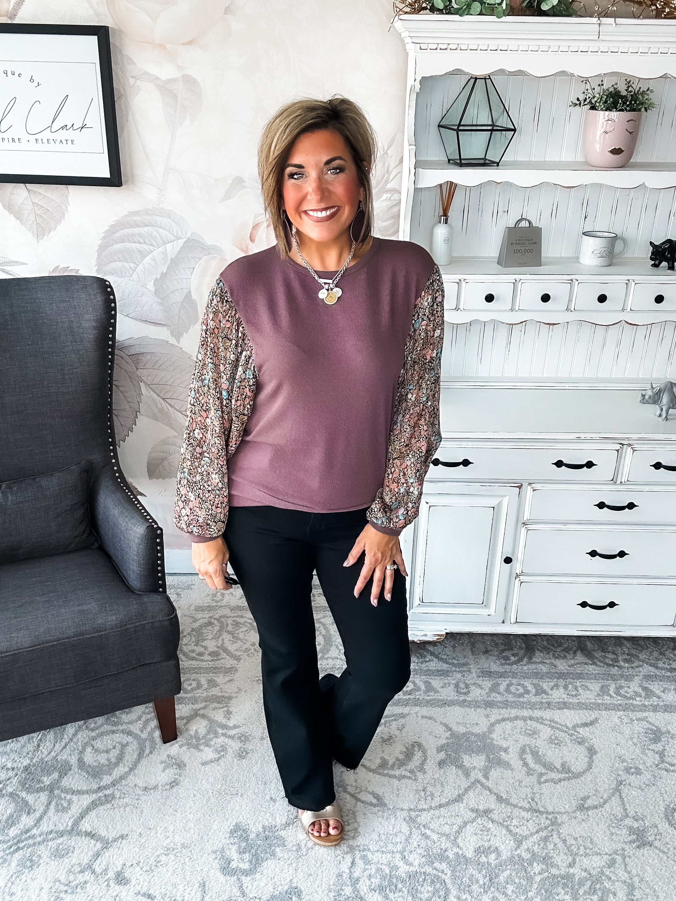 Tell Me You Love Me Blouse - Mocha
