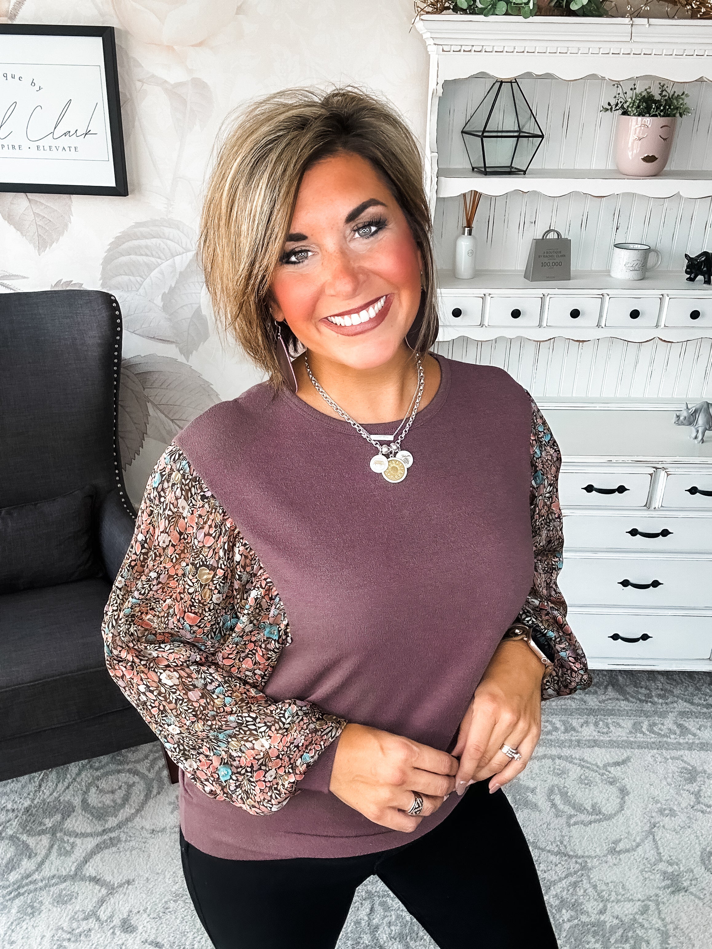 Tell Me You Love Me Blouse - Mocha