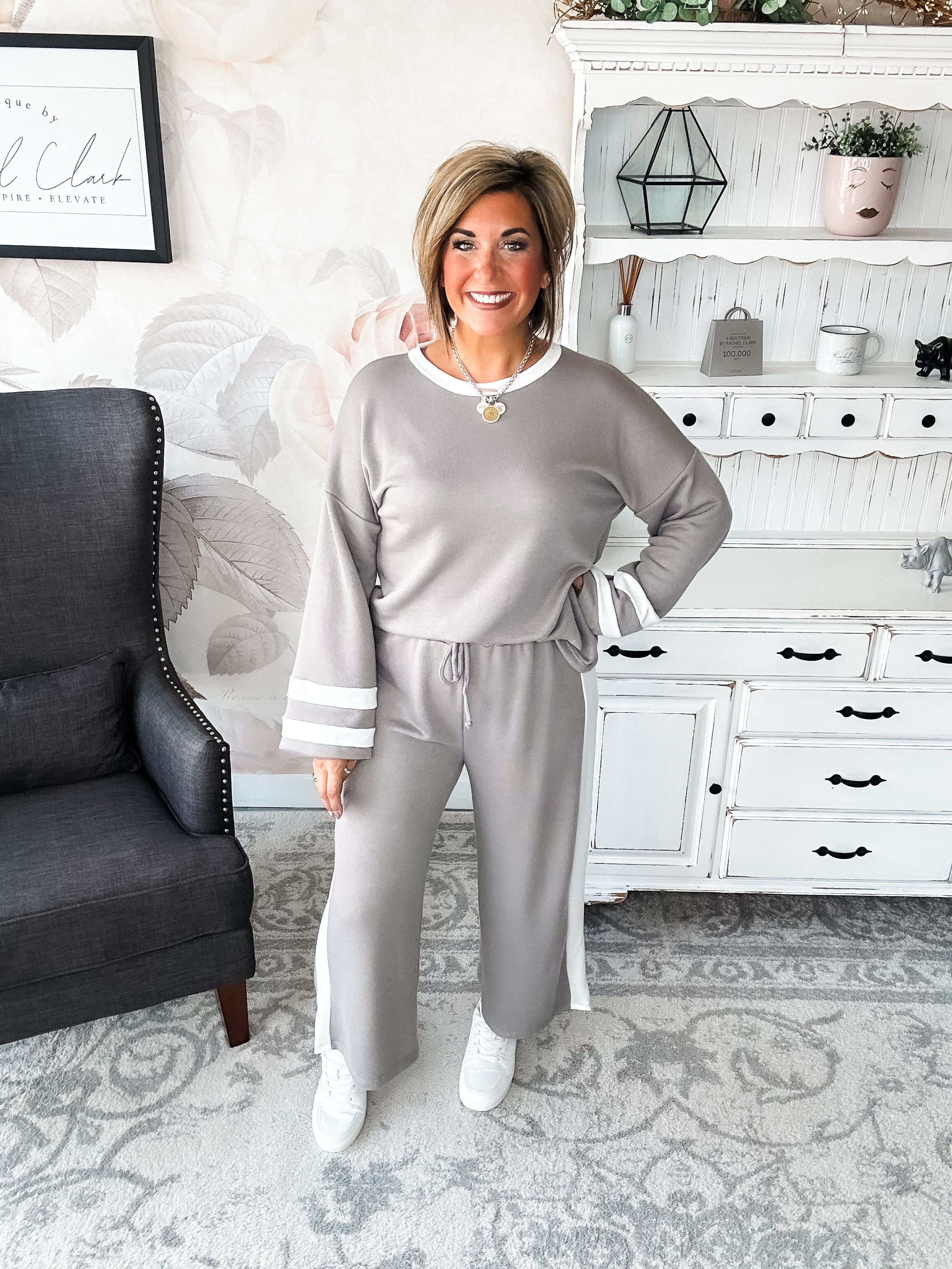 Want This Back Set - Grey