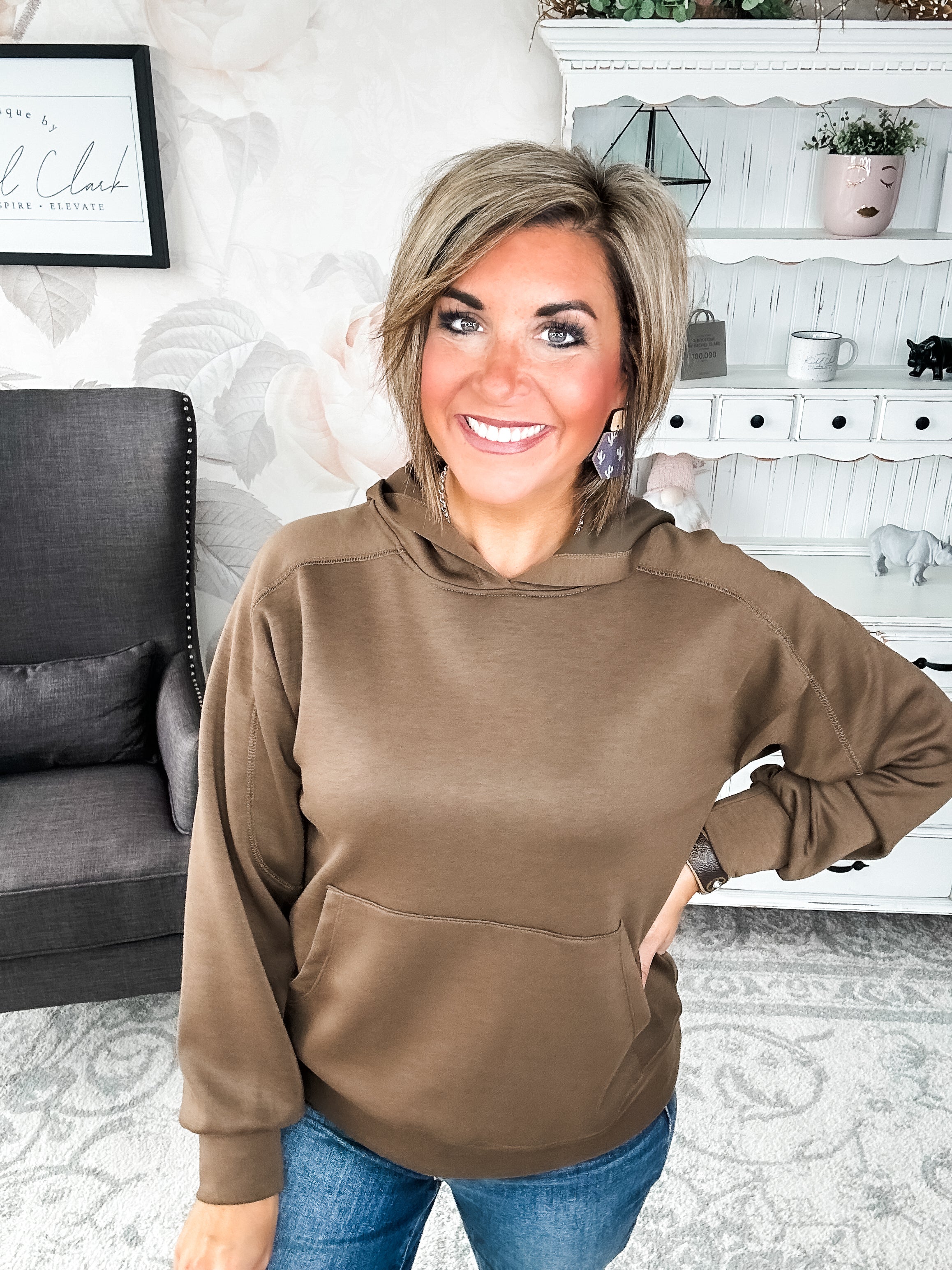 Charmed On The Weekend Hoodie - Mocha