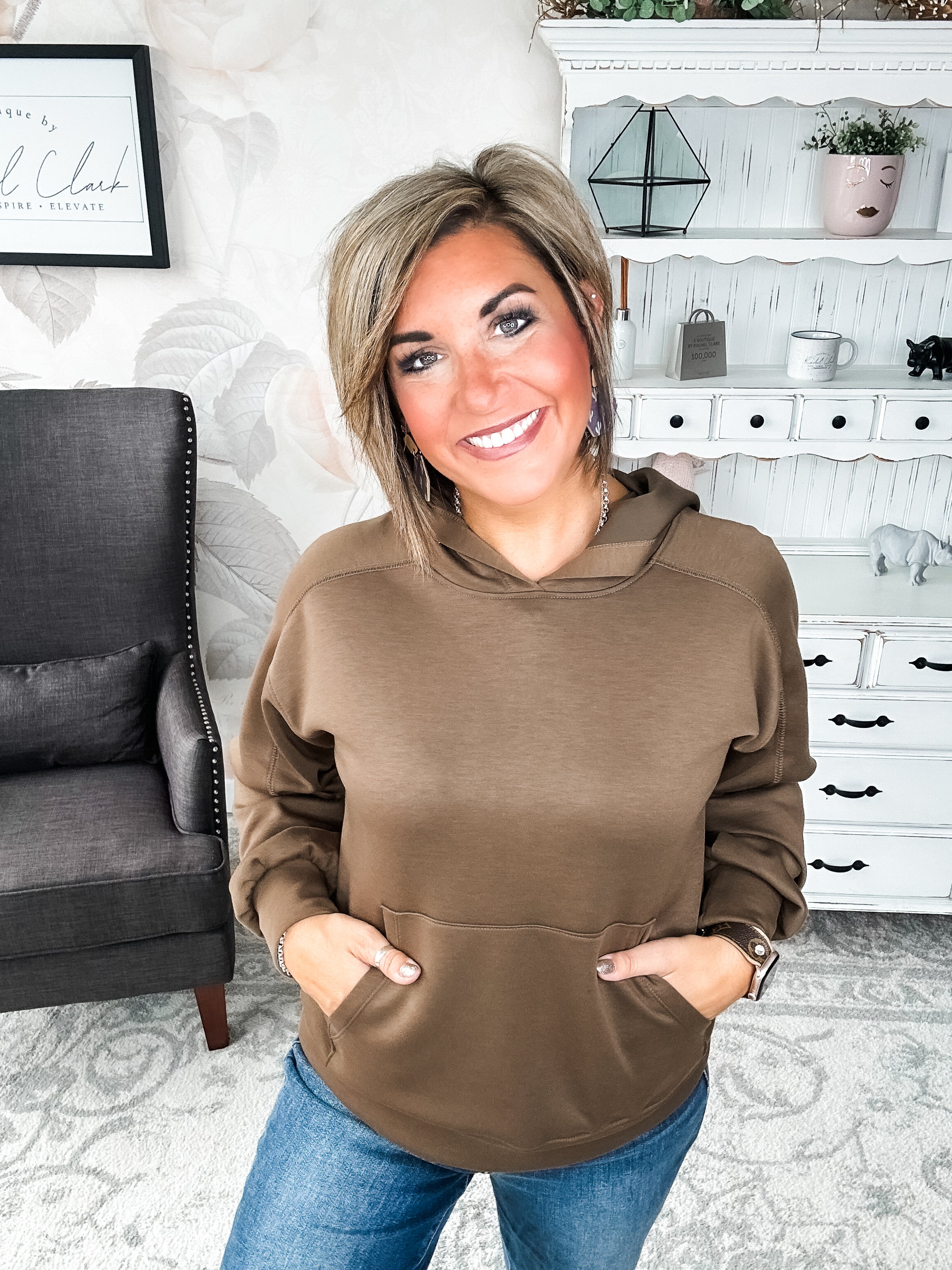 Charmed On The Weekend Hoodie - Mocha