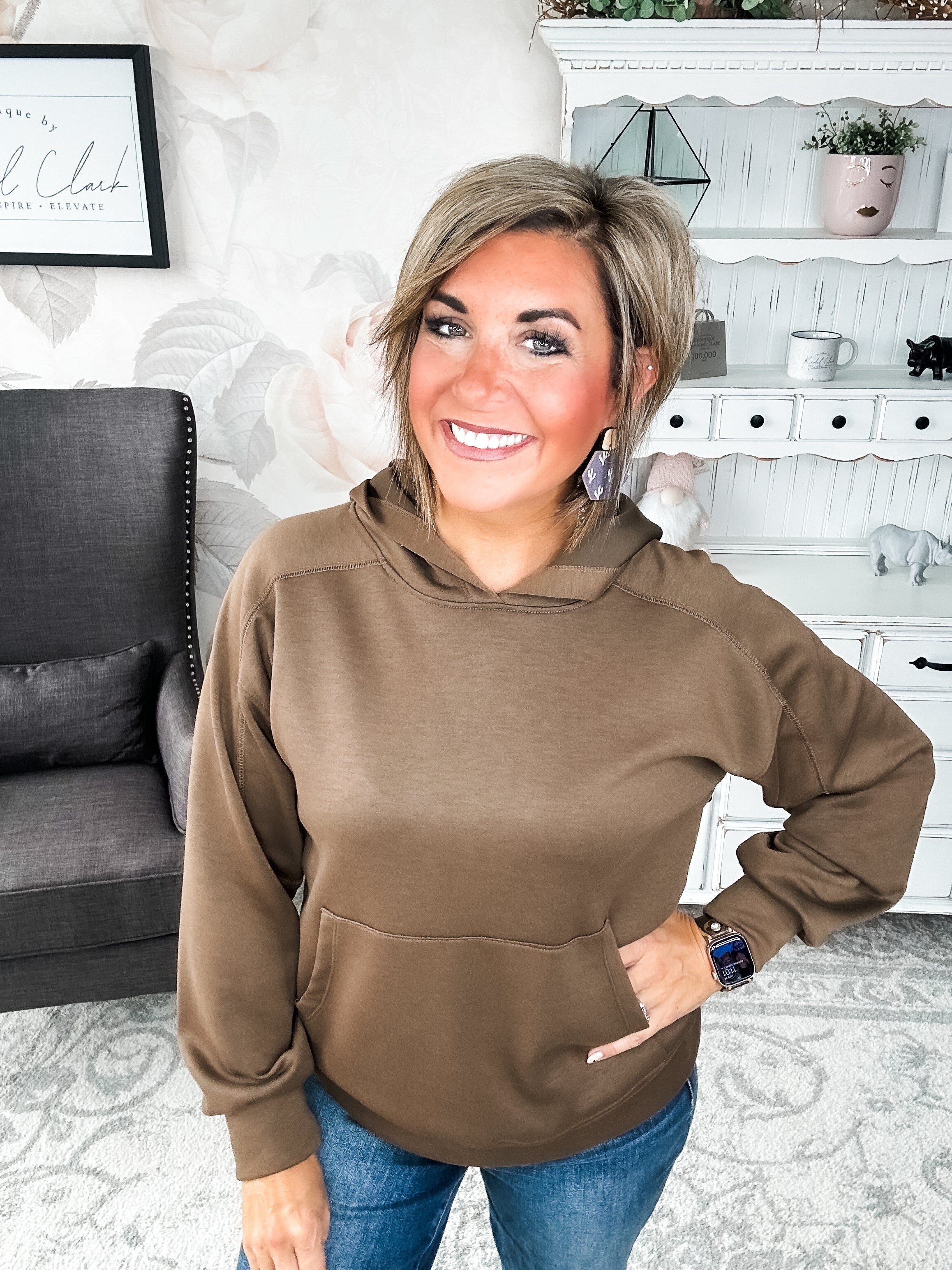 Charmed On The Weekend Hoodie - Mocha
