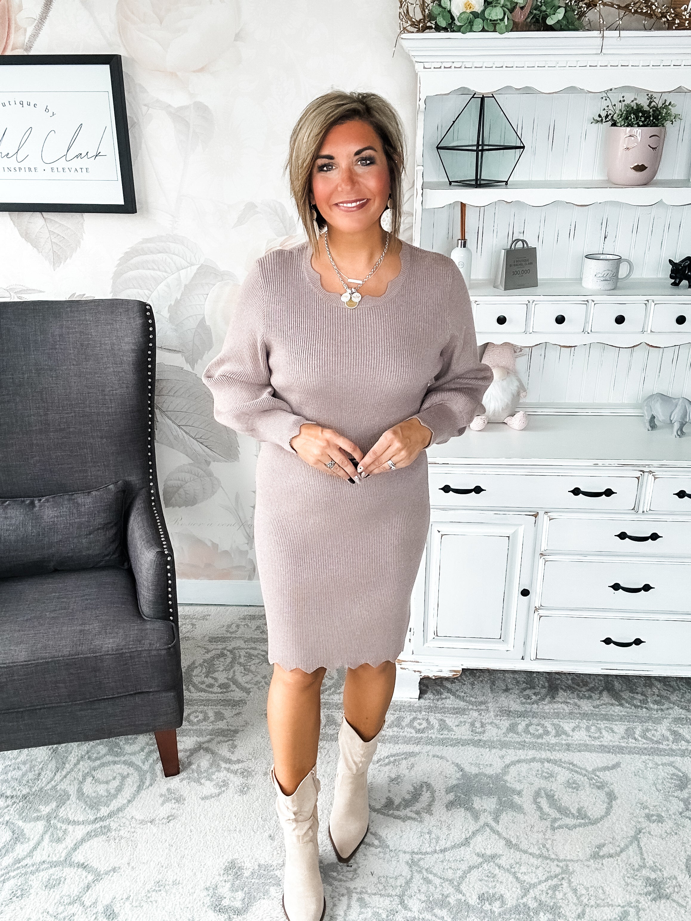 Positive Vibes Sweater Dress