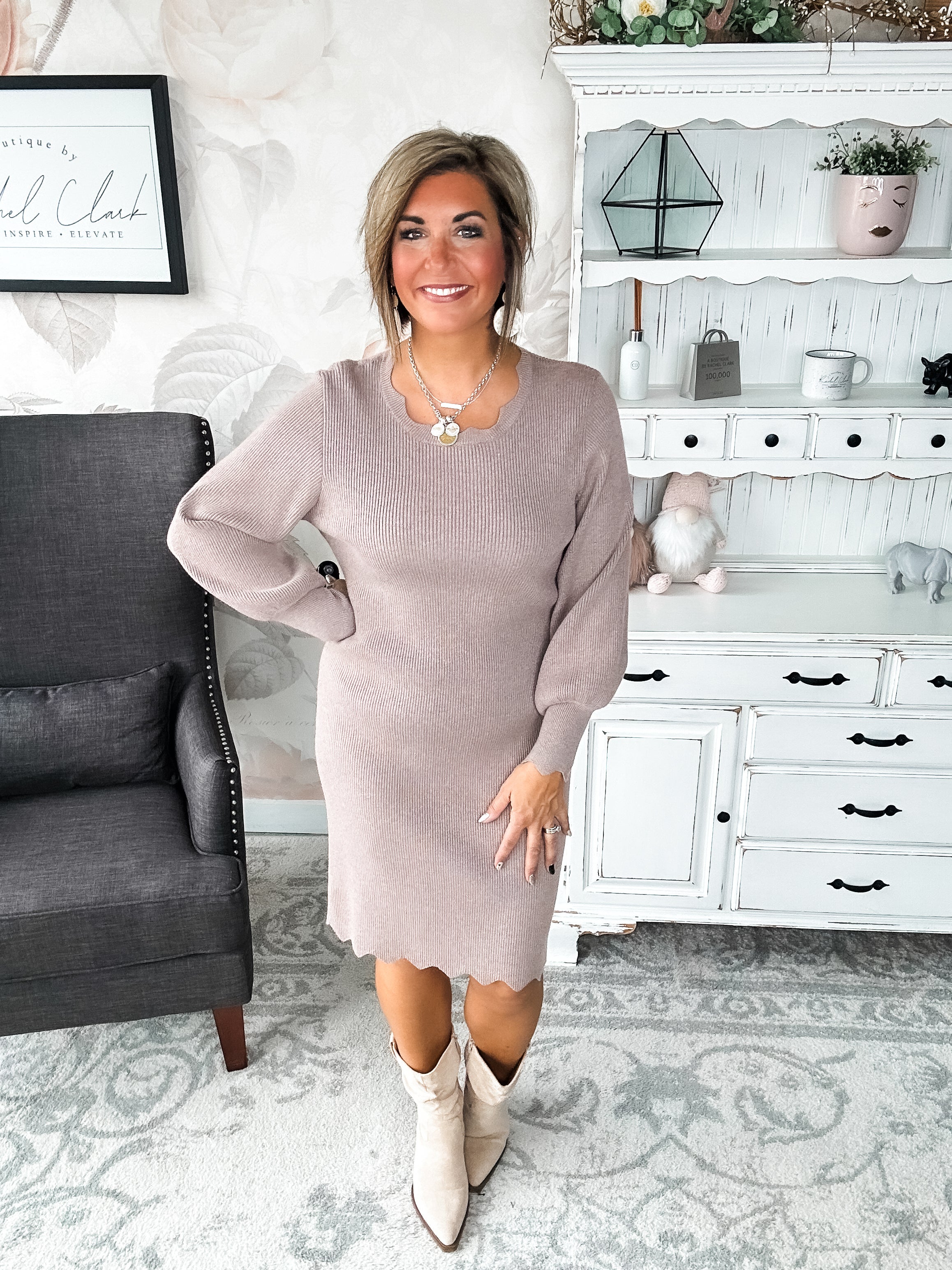 Positive Vibes Sweater Dress