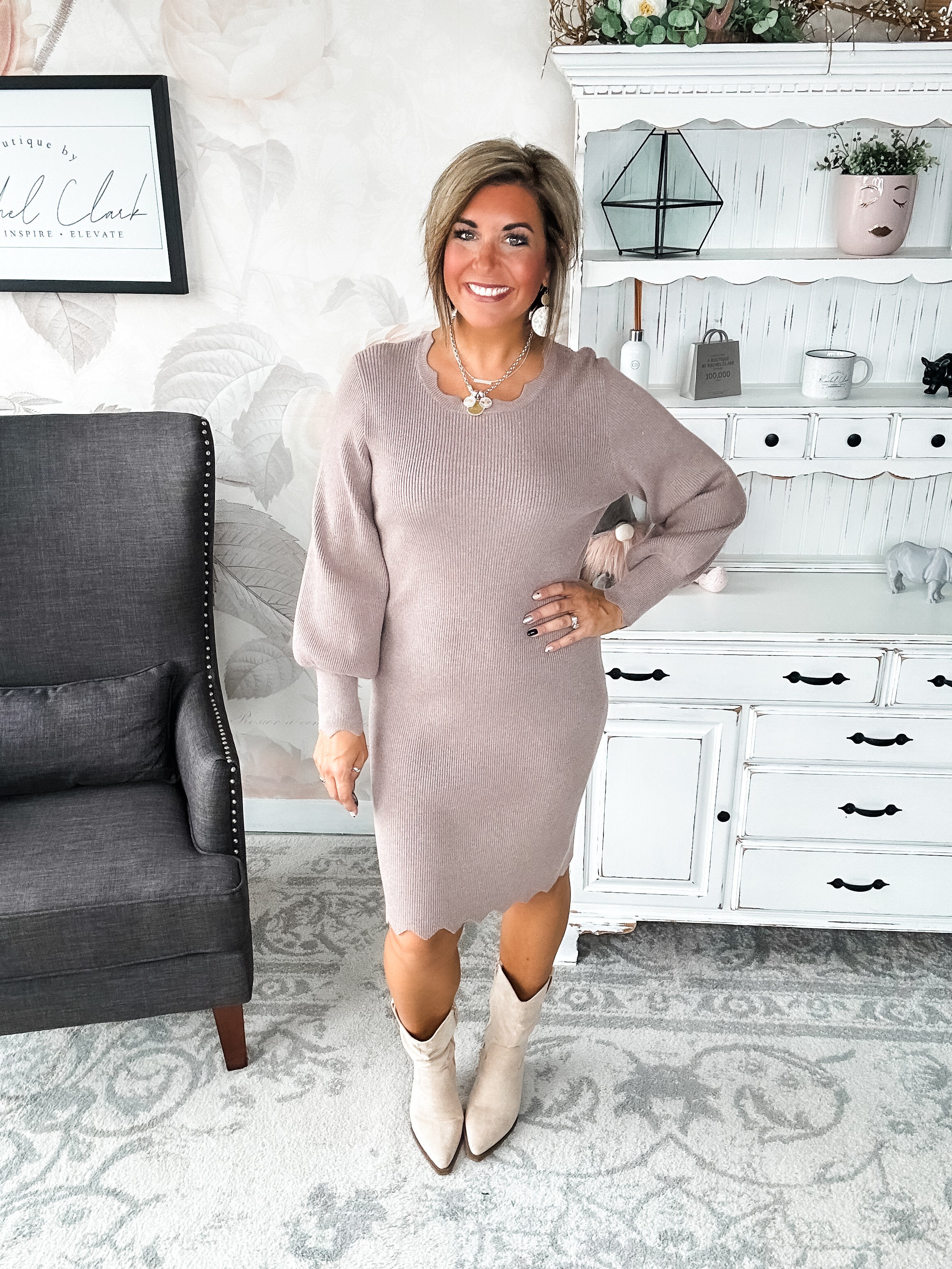 Positive Vibes Sweater Dress