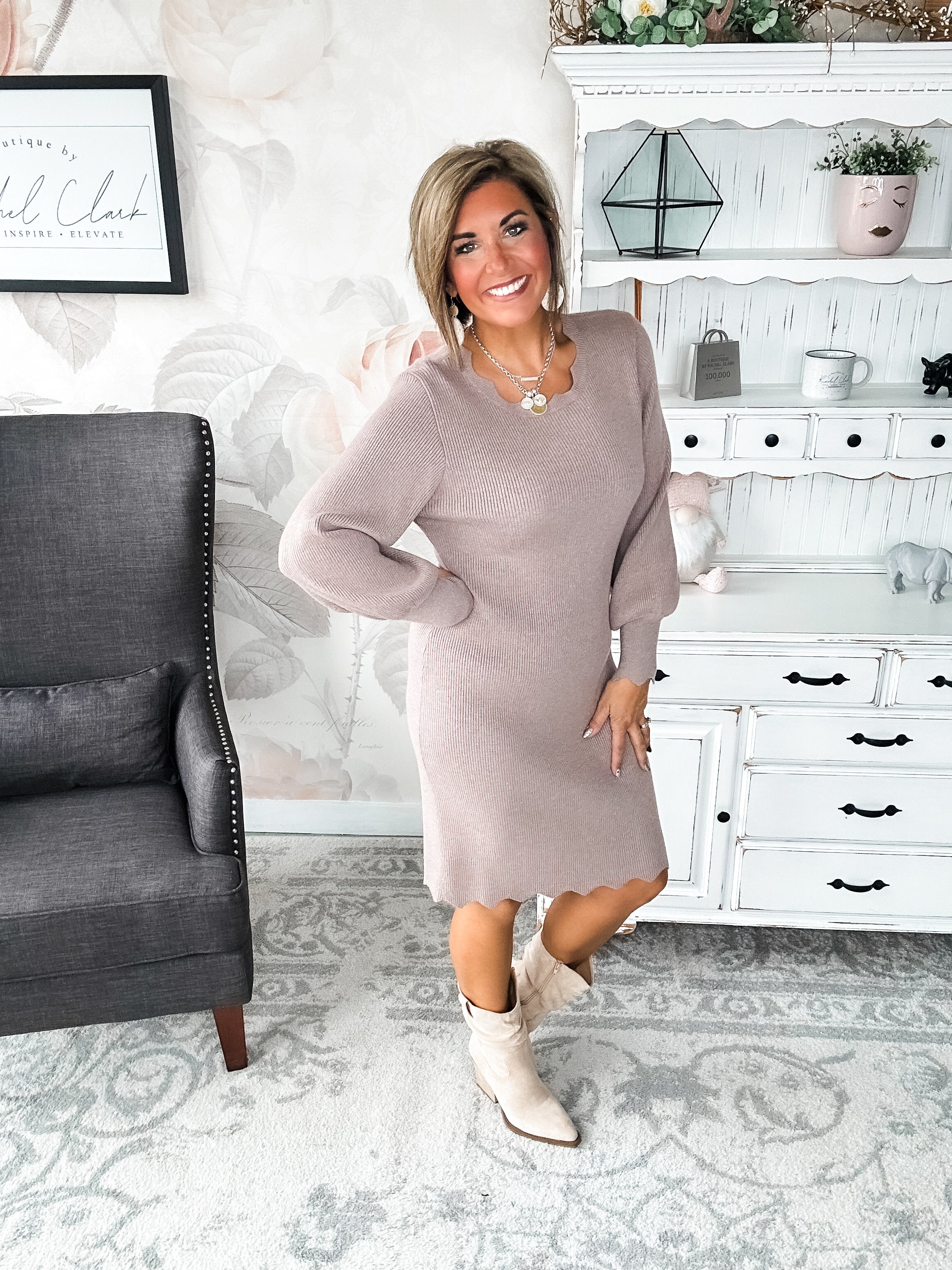 Positive Vibes Sweater Dress