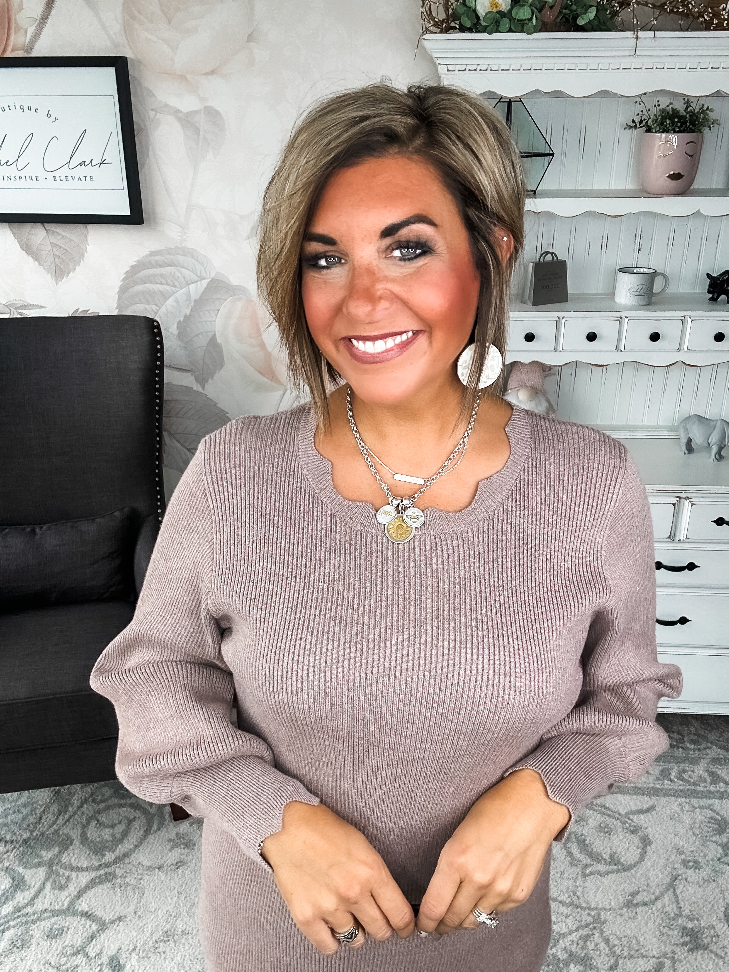 Positive Vibes Sweater Dress