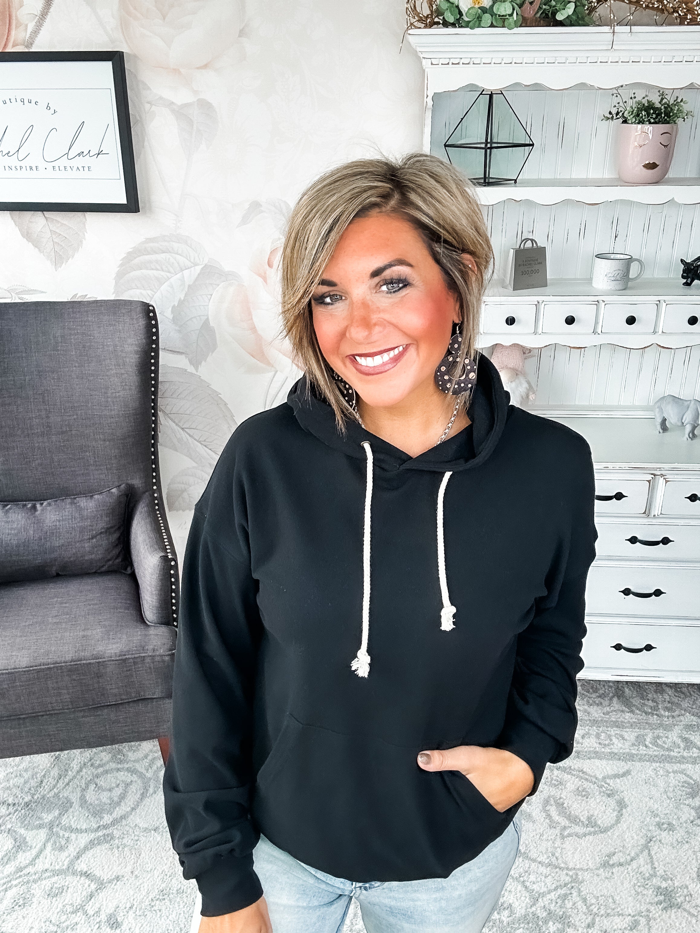 Ampersand Avenue Performance Fleece University Hoodie - Poppy Seed