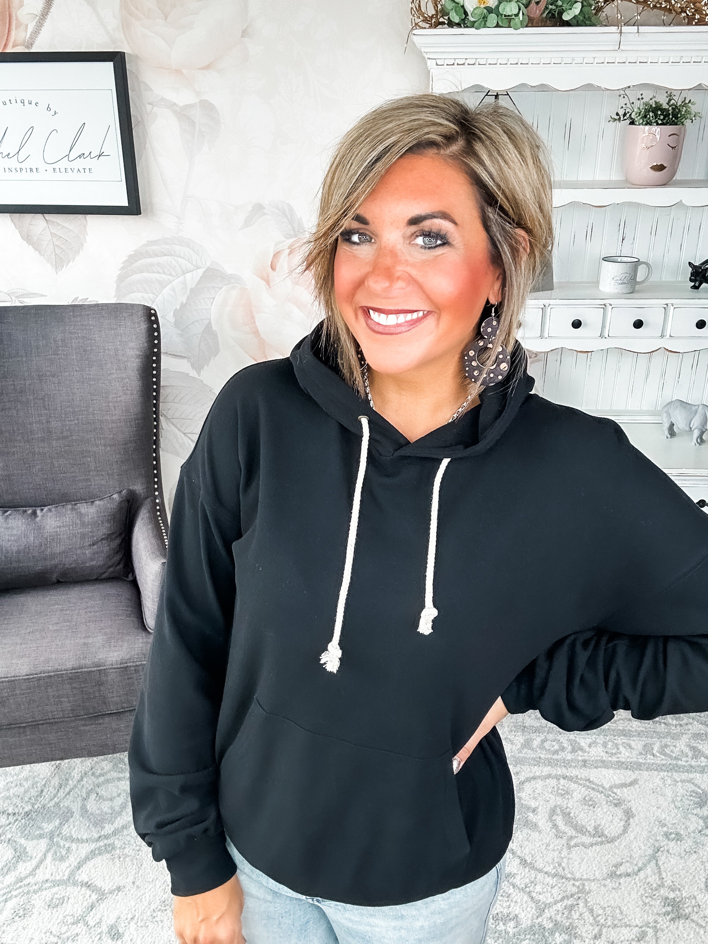 Ampersand Avenue Performance Fleece University Hoodie - Poppy Seed