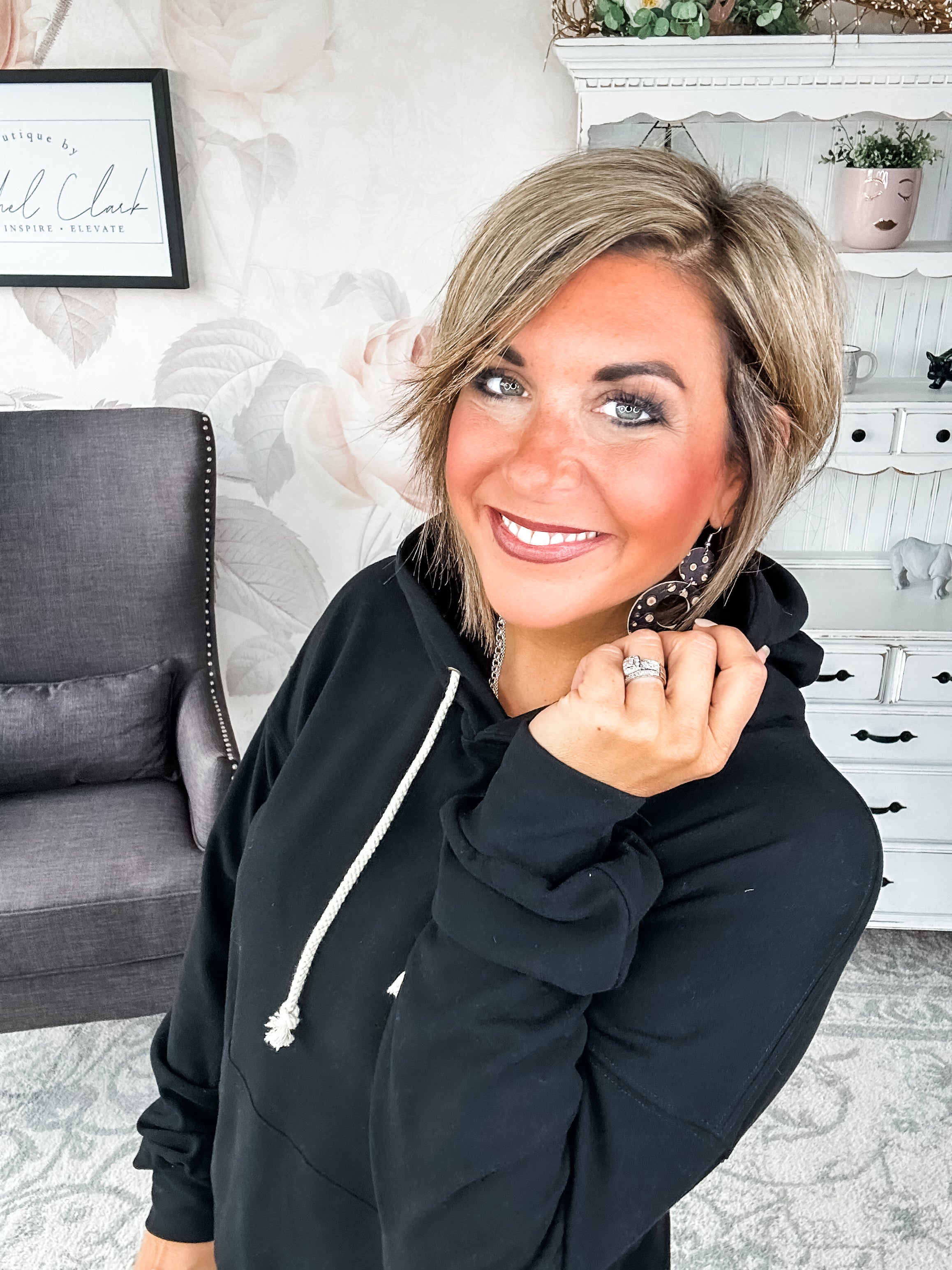 Ampersand Avenue Performance Fleece University Hoodie - Poppy Seed