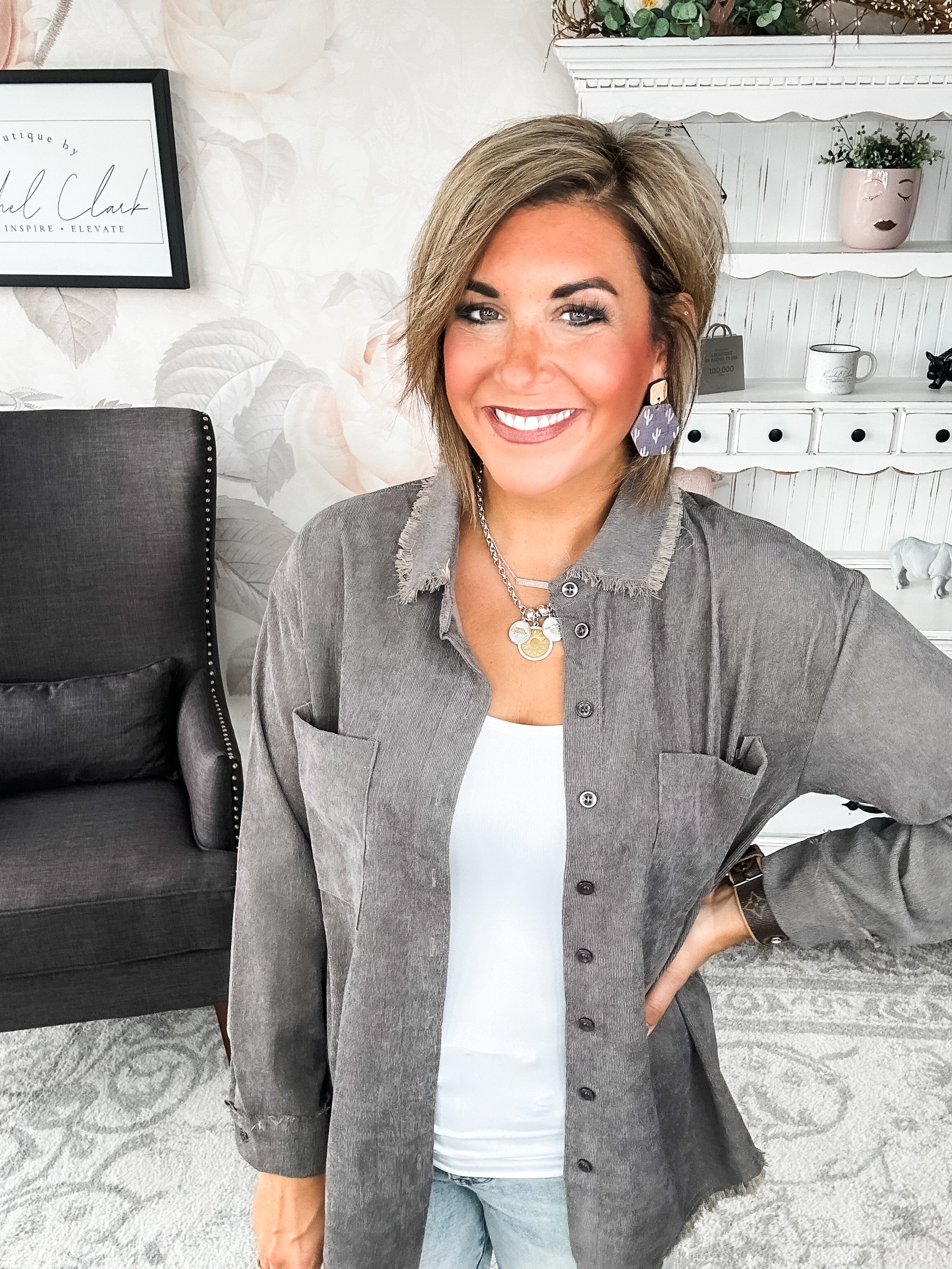 Get A Grip Button Down