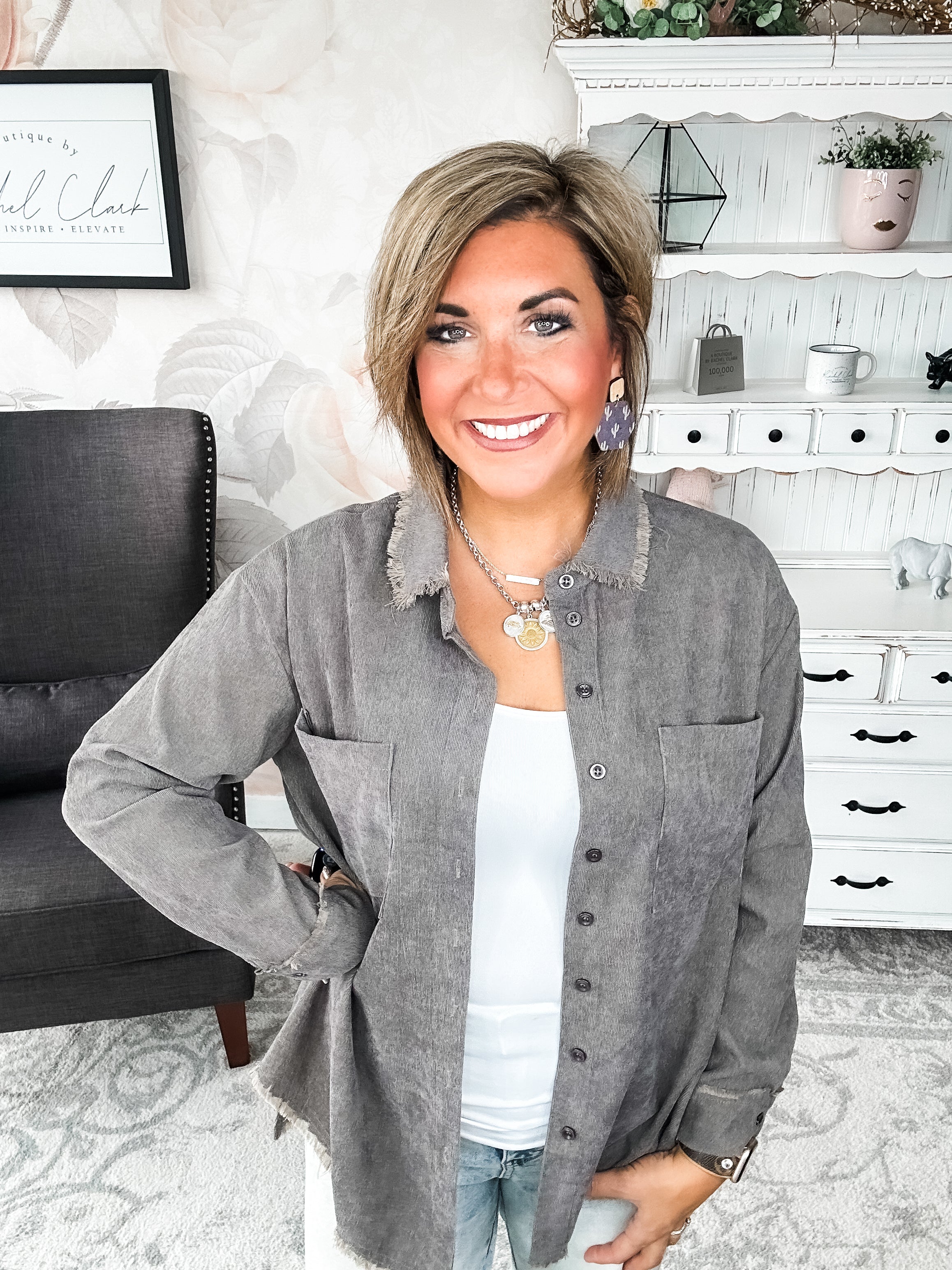 Get A Grip Button Down