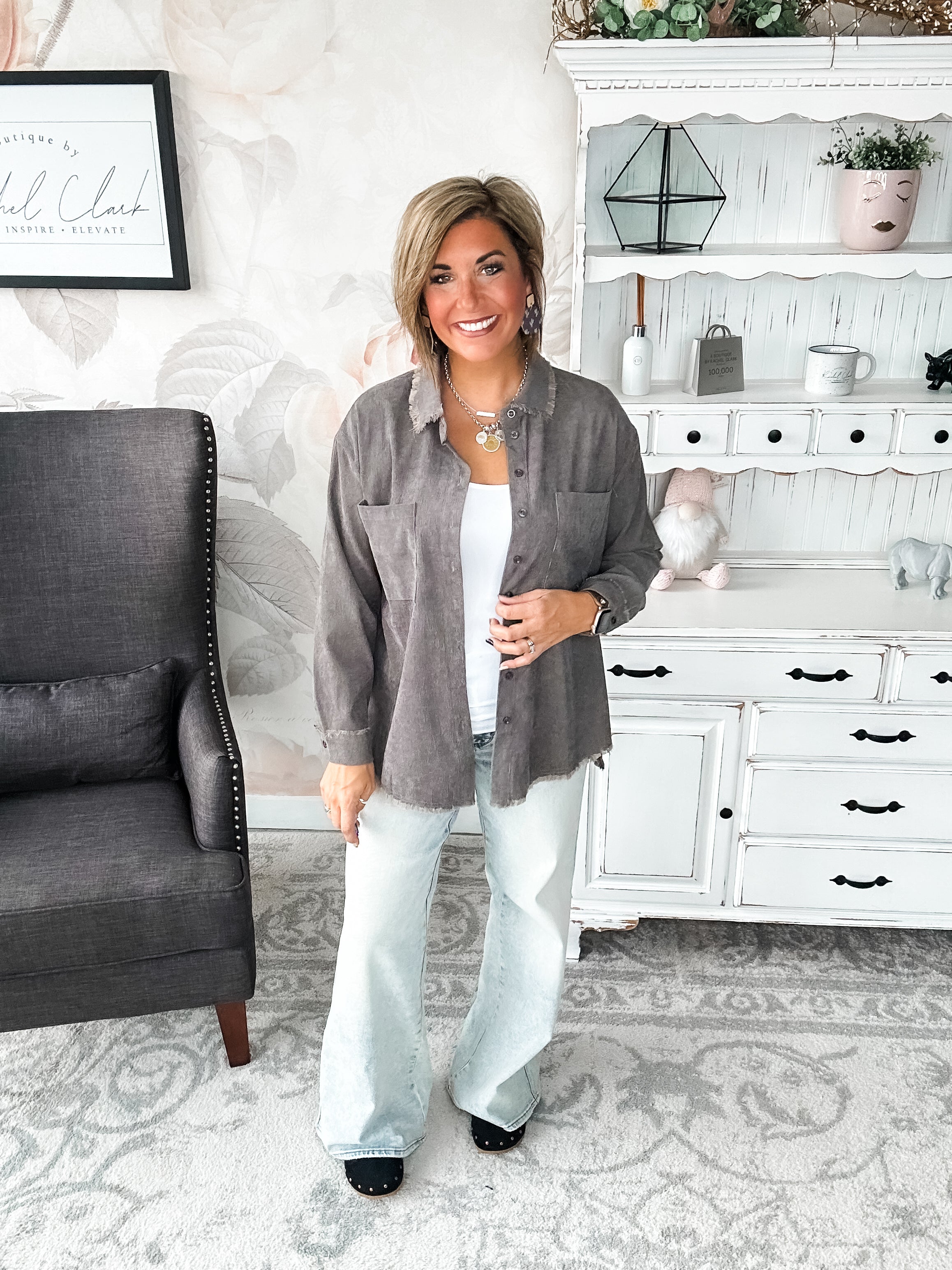 Get A Grip Button Down