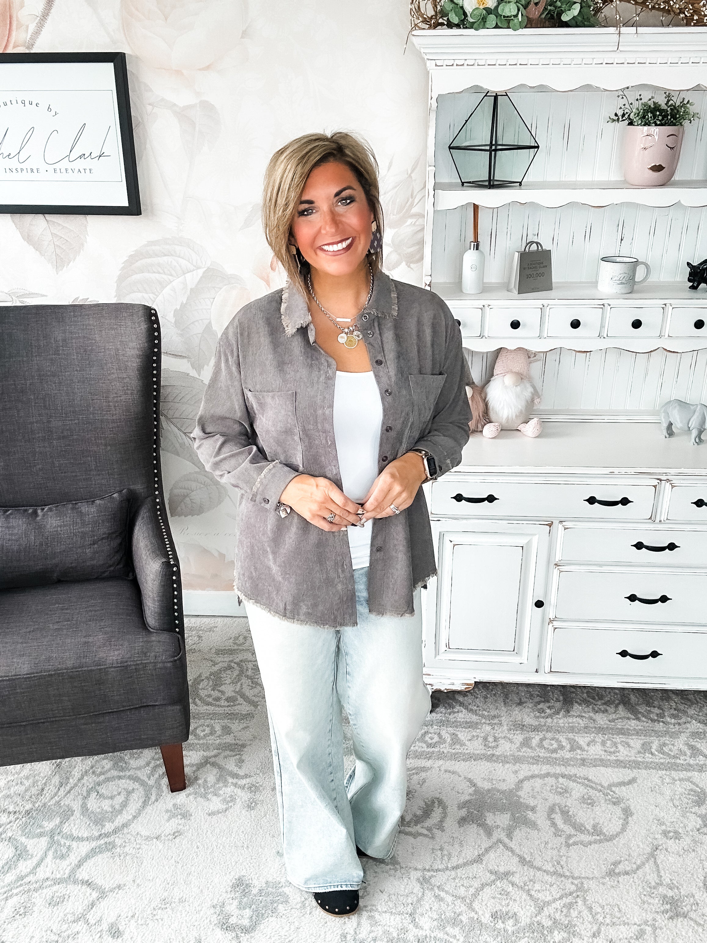 Get A Grip Button Down