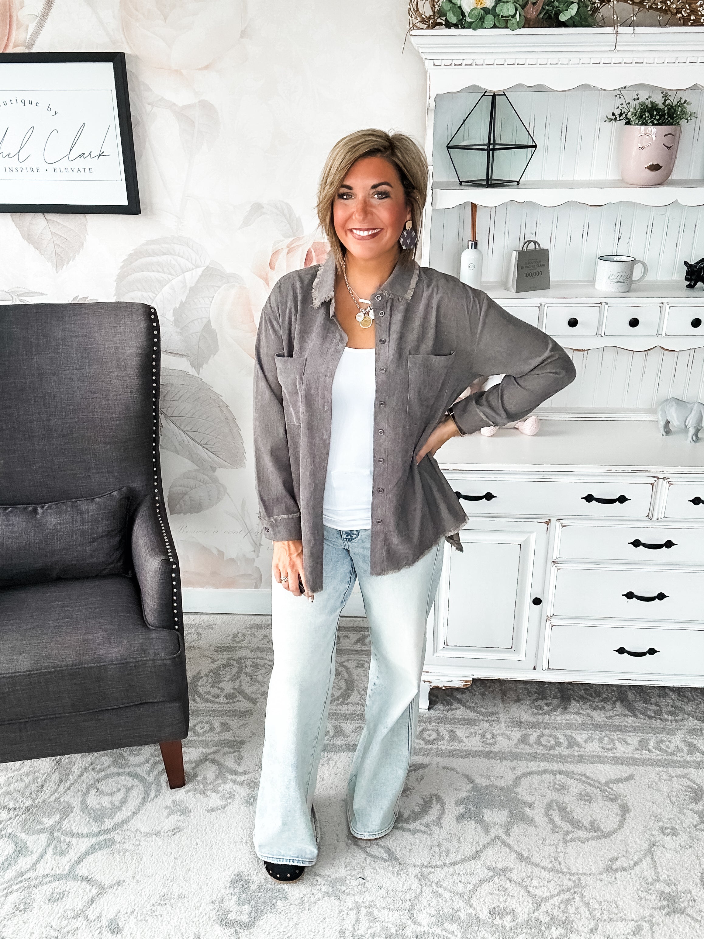 Get A Grip Button Down