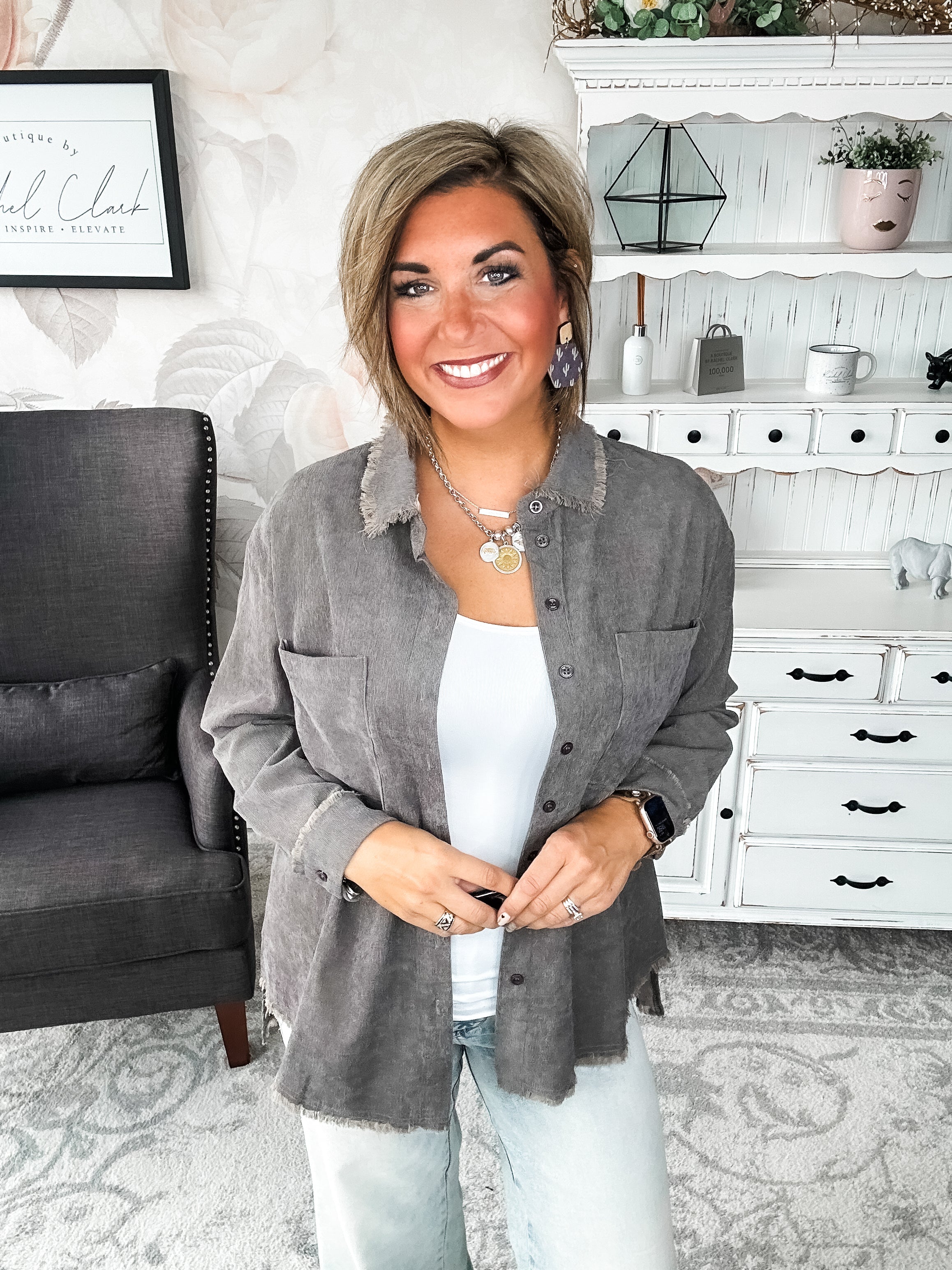 Get A Grip Button Down