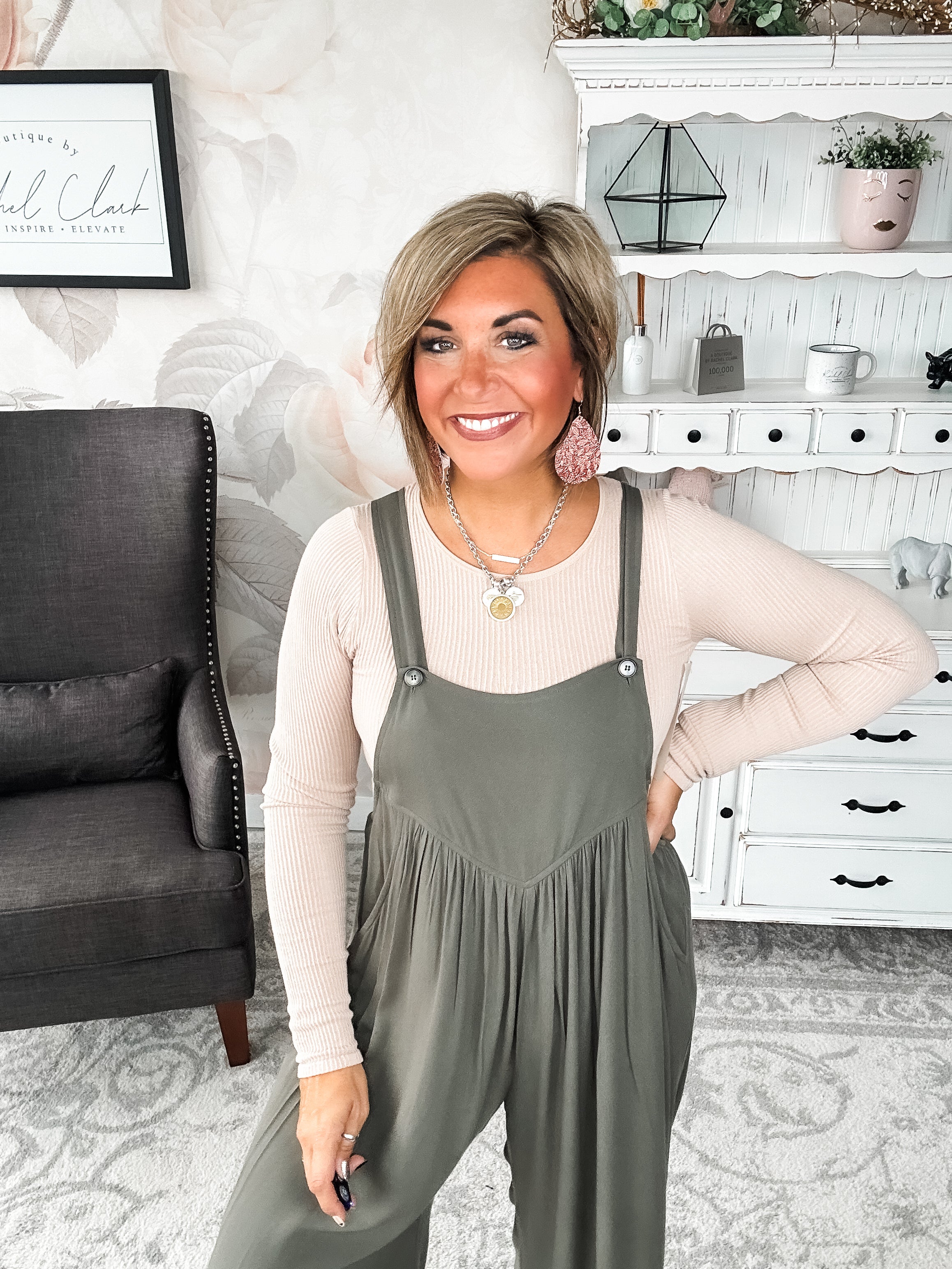 Now or Never Jumpsuit - Olive