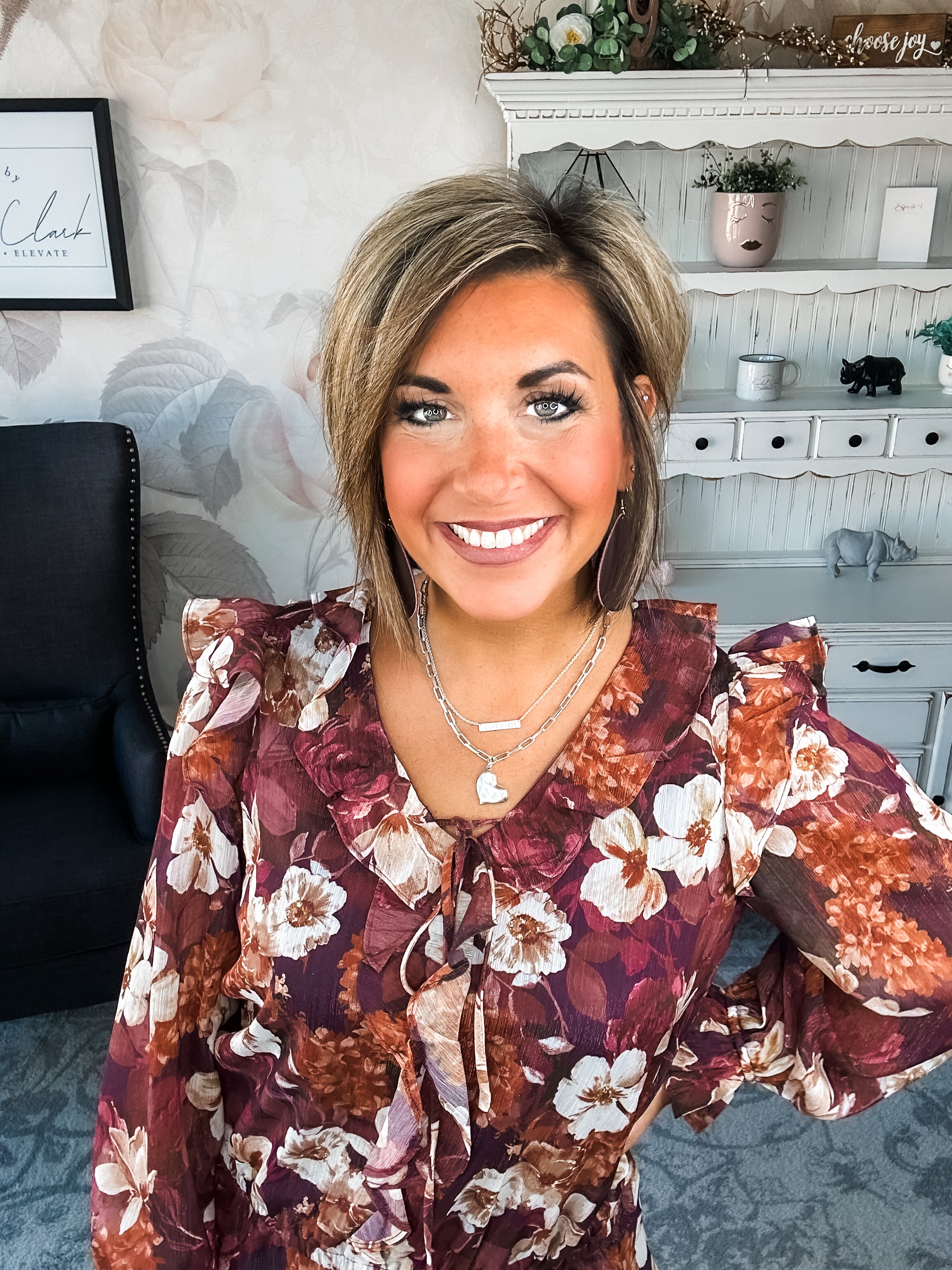 Wanted to Stay Floral Blouse