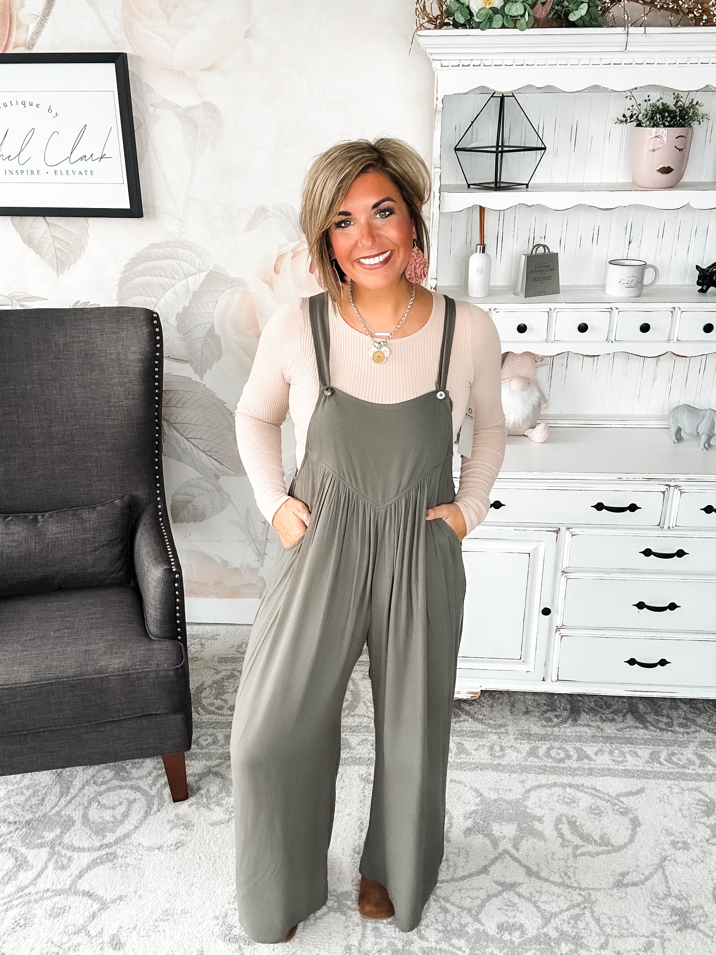 Now or Never Jumpsuit - Olive
