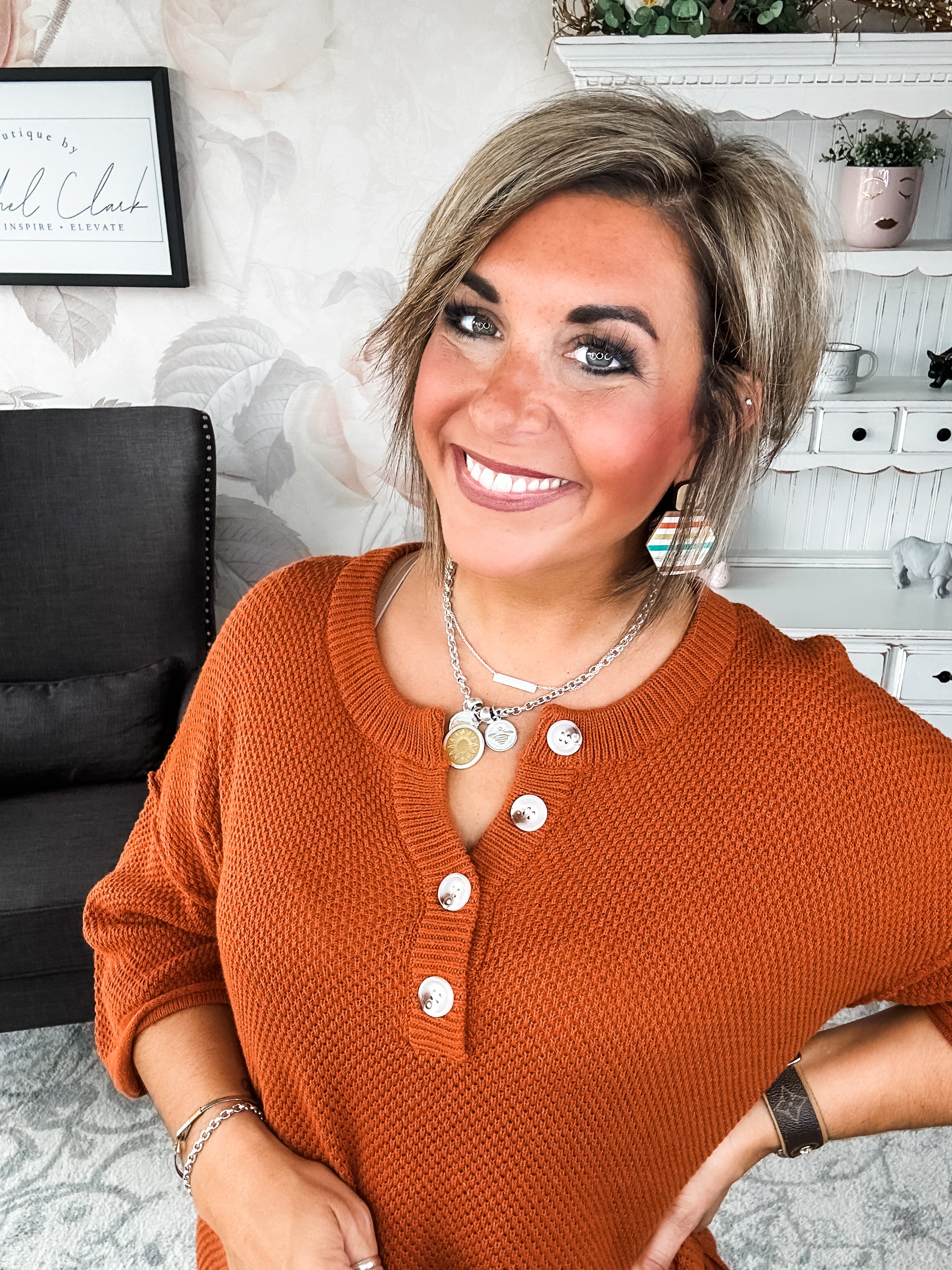 At Last Sweater - Rust