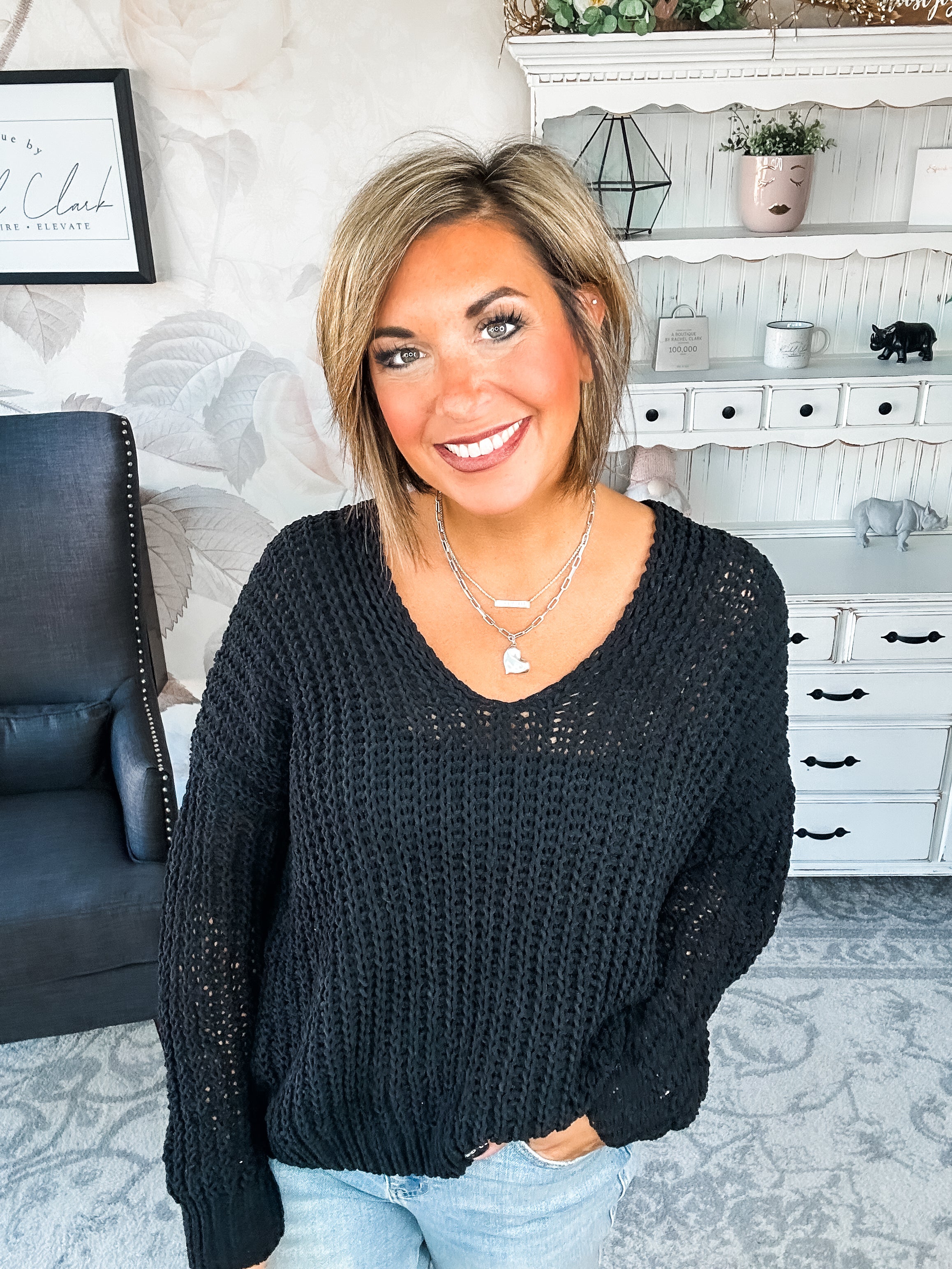 Such a Steal Sweater - Black