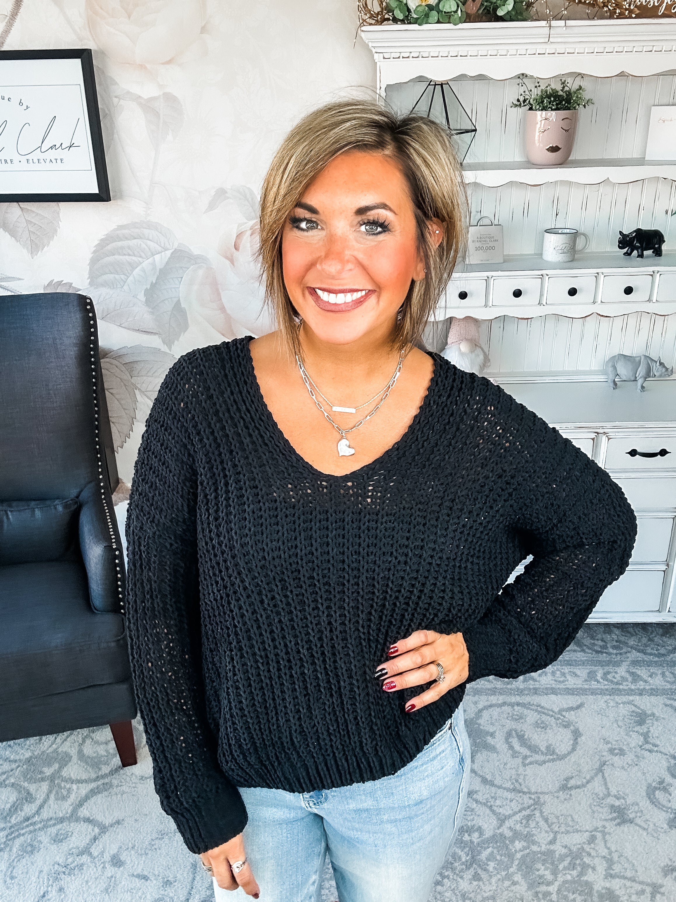 Such a Steal Sweater - Black