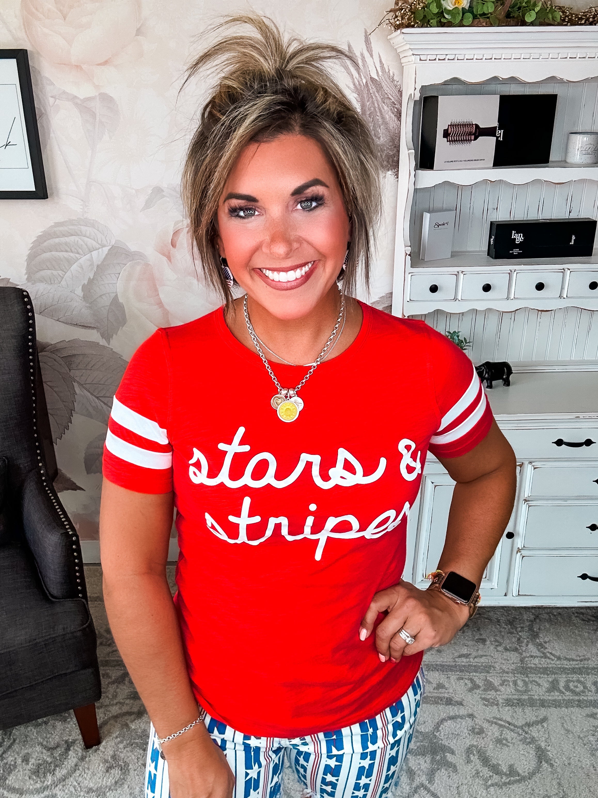 Ampersand Avenue Tee - Stars & Stripes