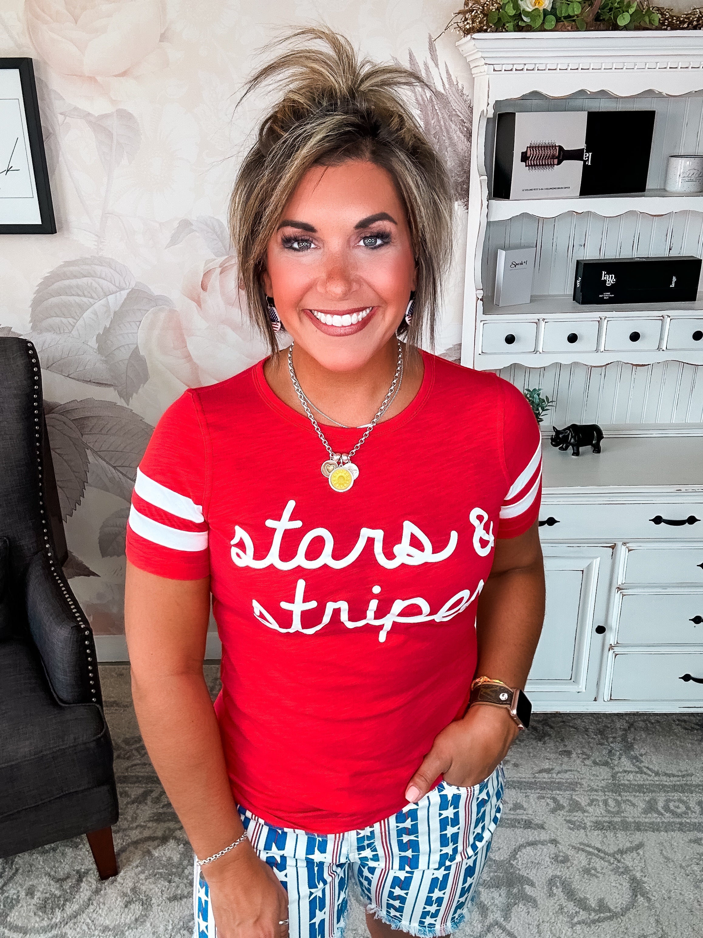 Ampersand Avenue Tee - Stars & Stripes