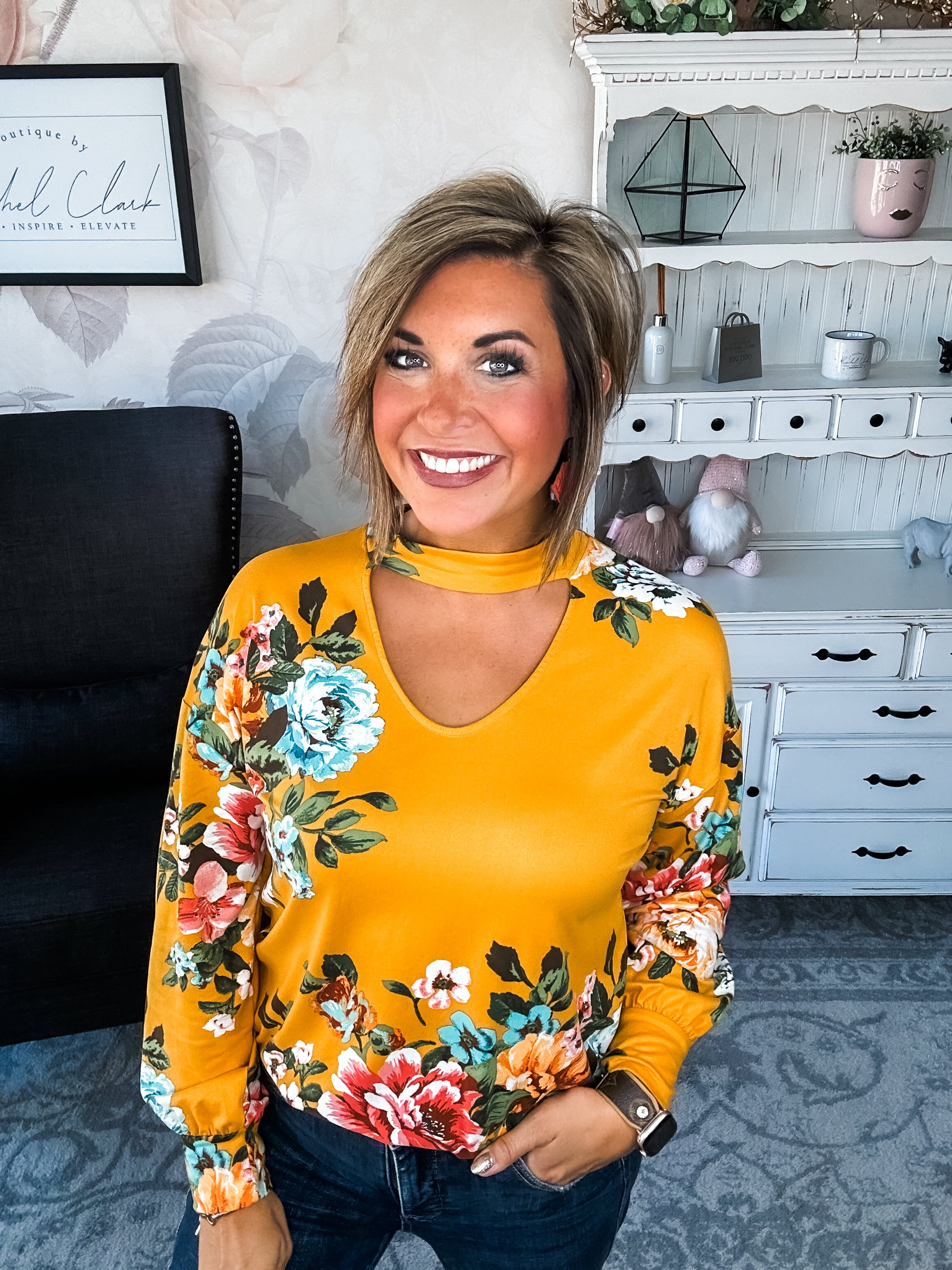 You're Still Number One Floral Top