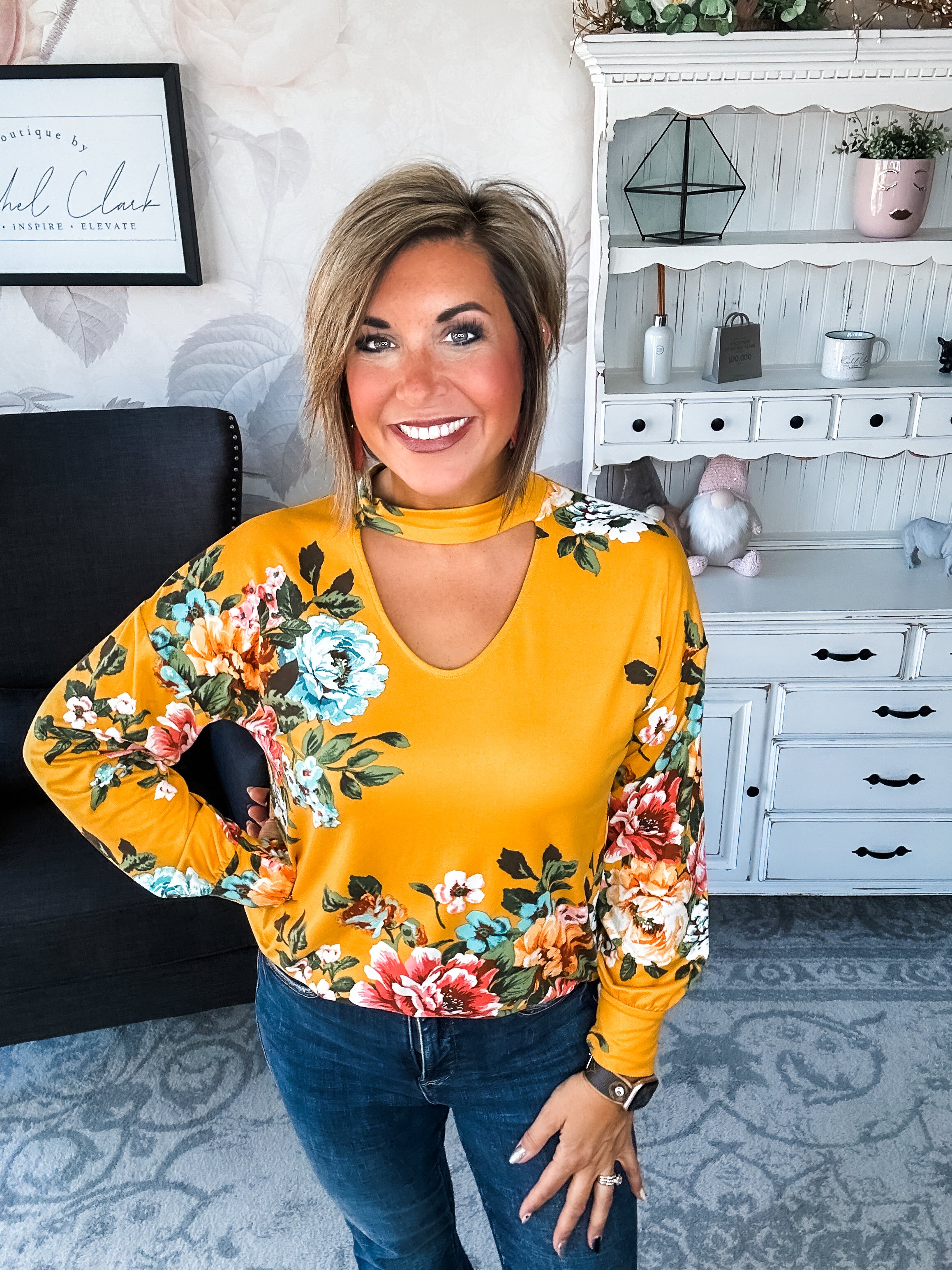 You're Still Number One Floral Top