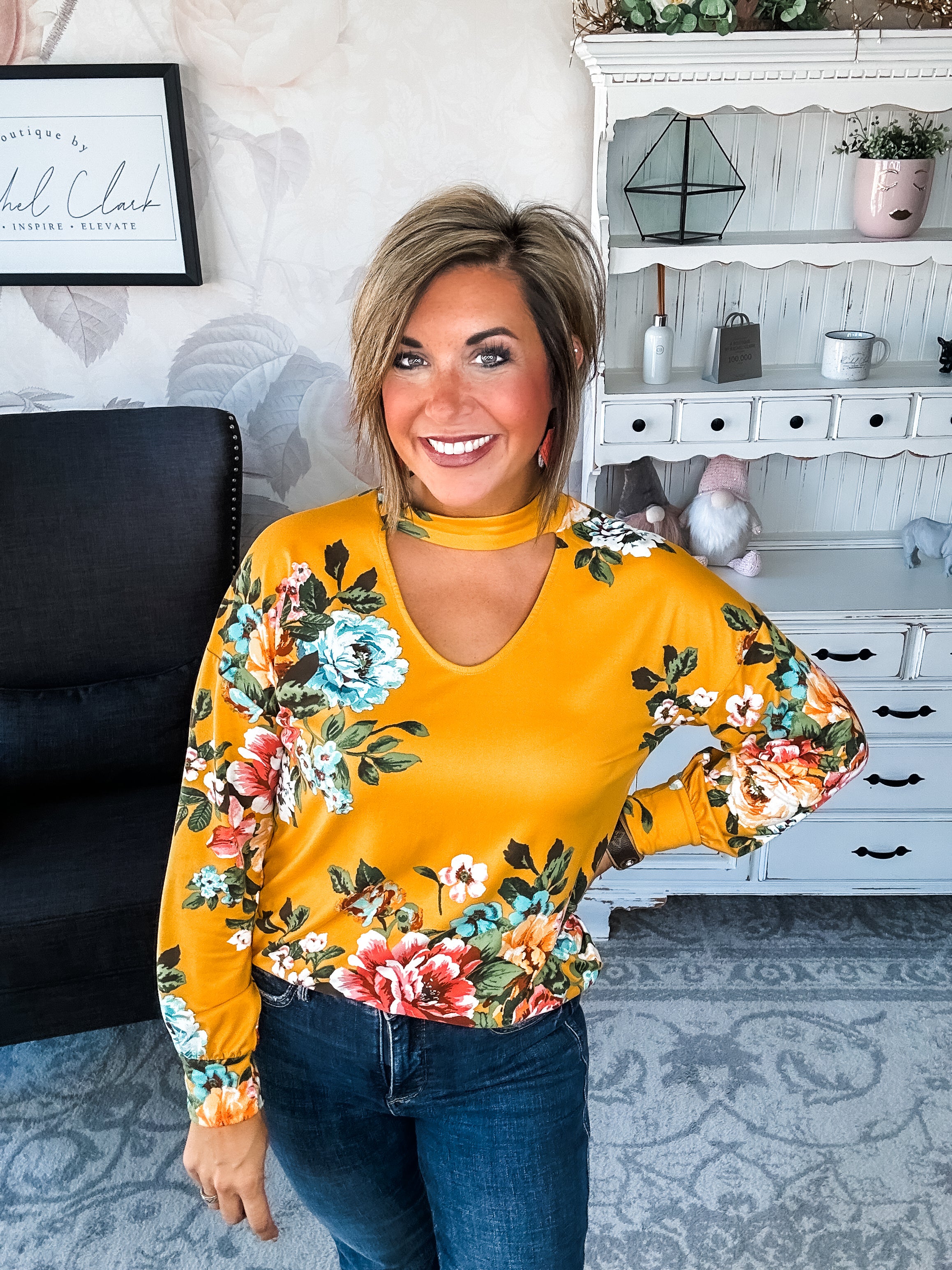 You're Still Number One Floral Top