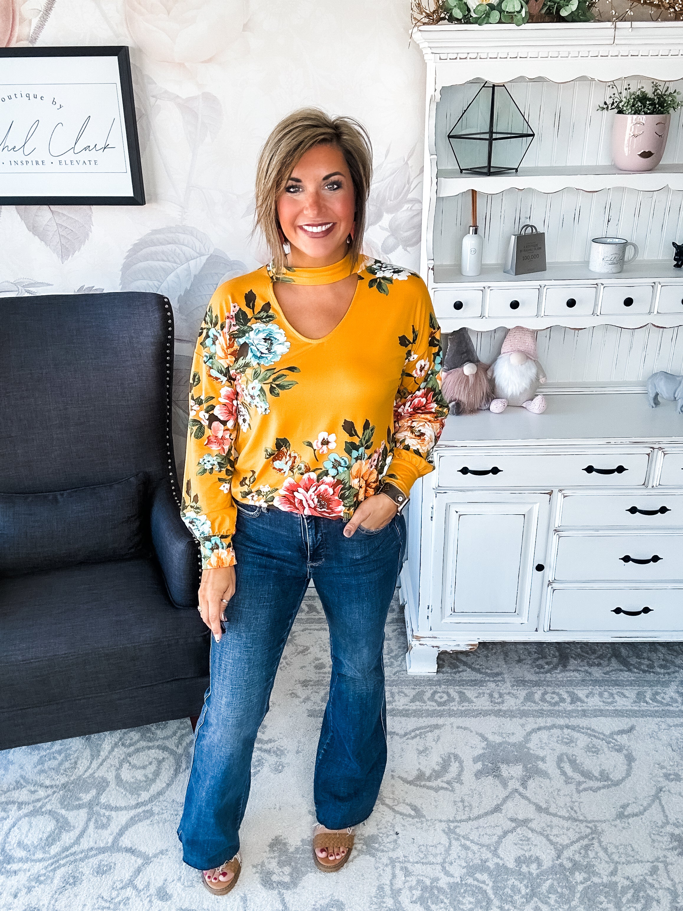 You're Still Number One Floral Top