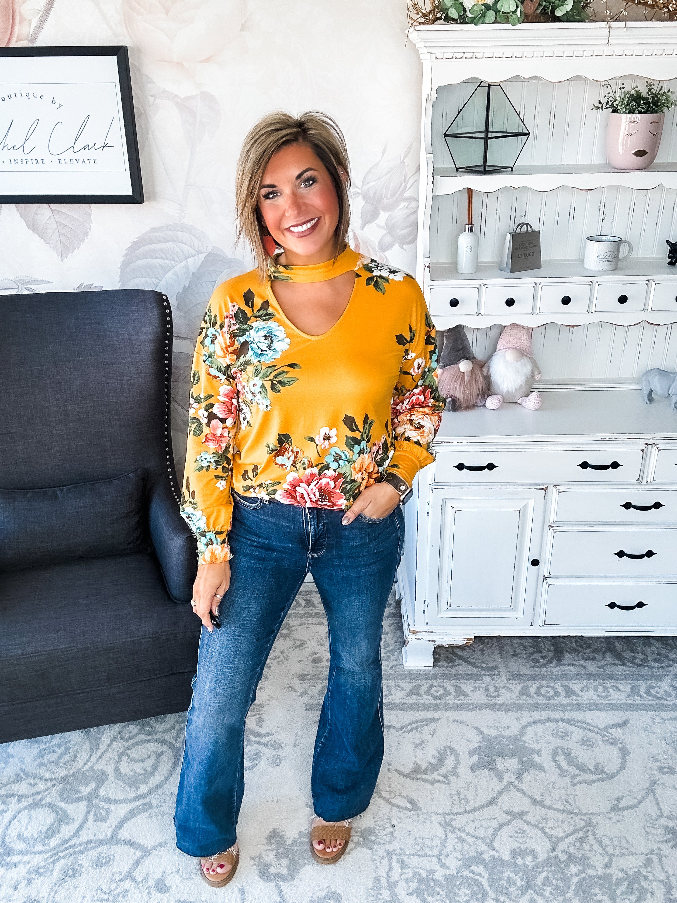 You're Still Number One Floral Top