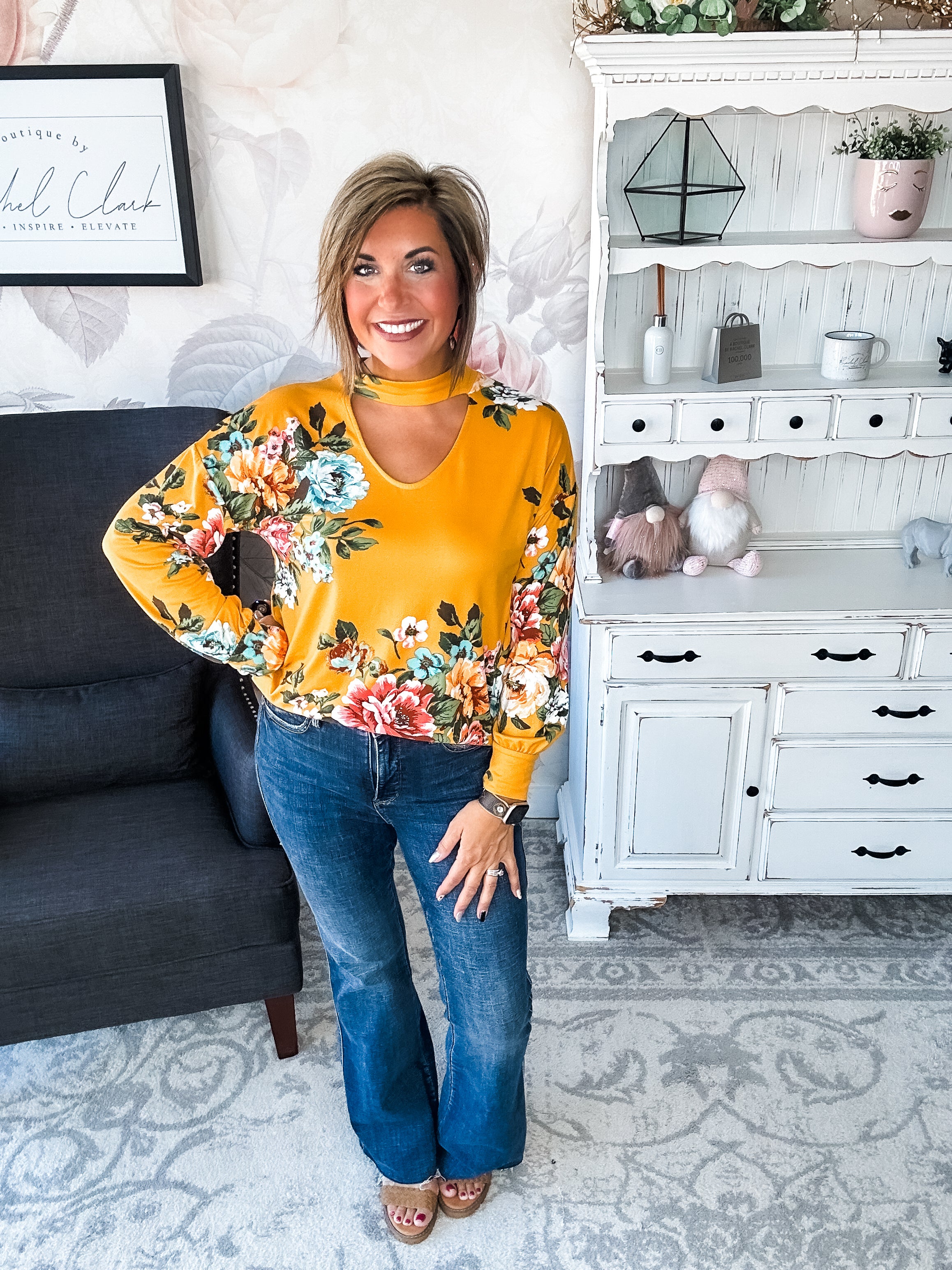 You're Still Number One Floral Top