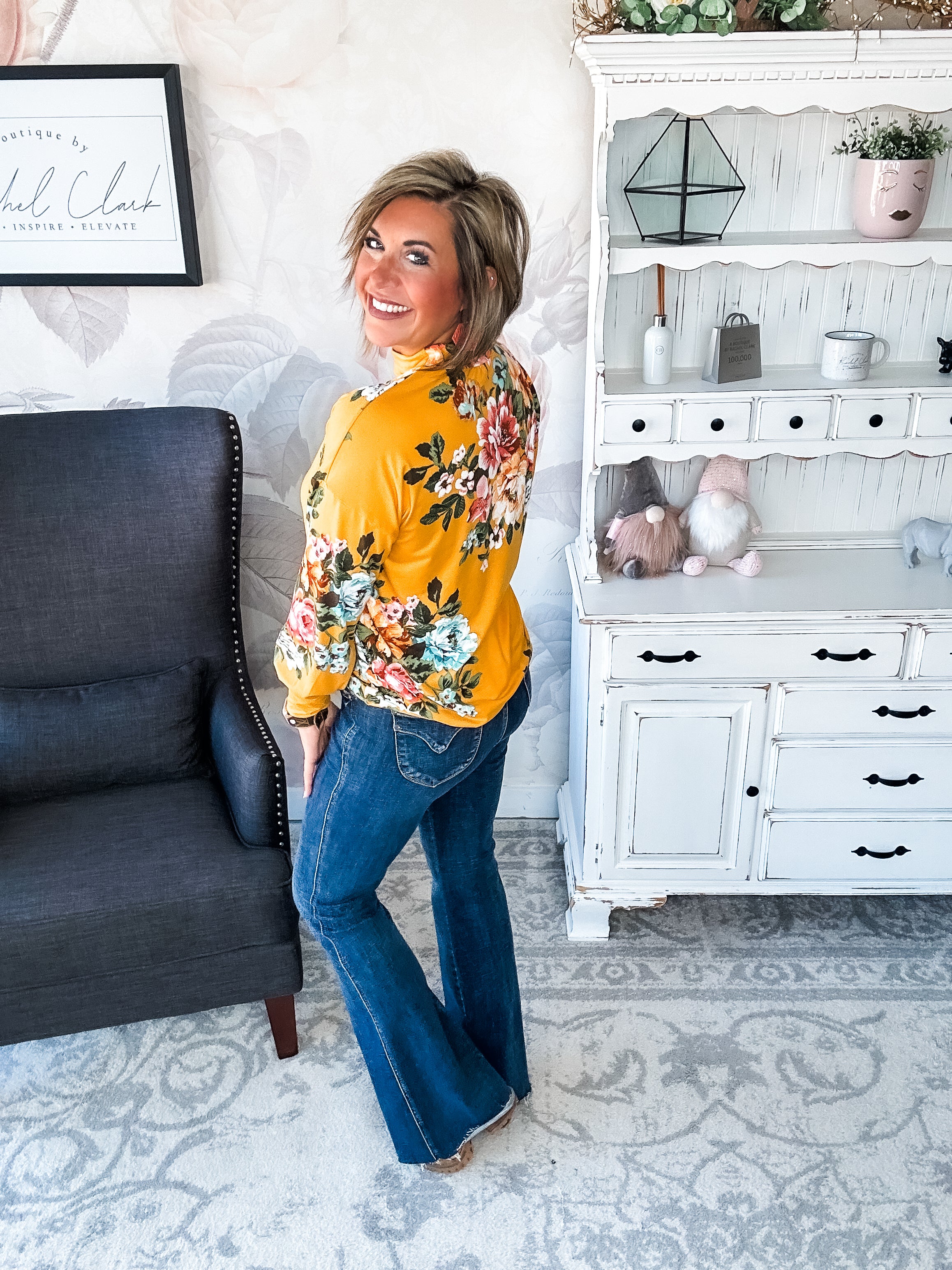 You're Still Number One Floral Top