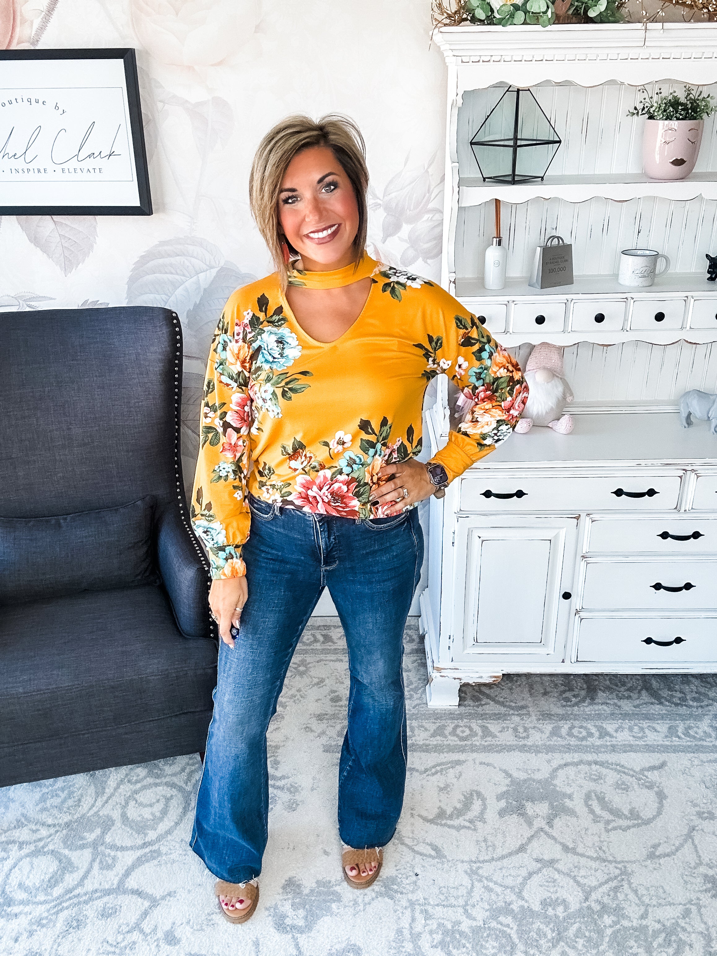 You're Still Number One Floral Top