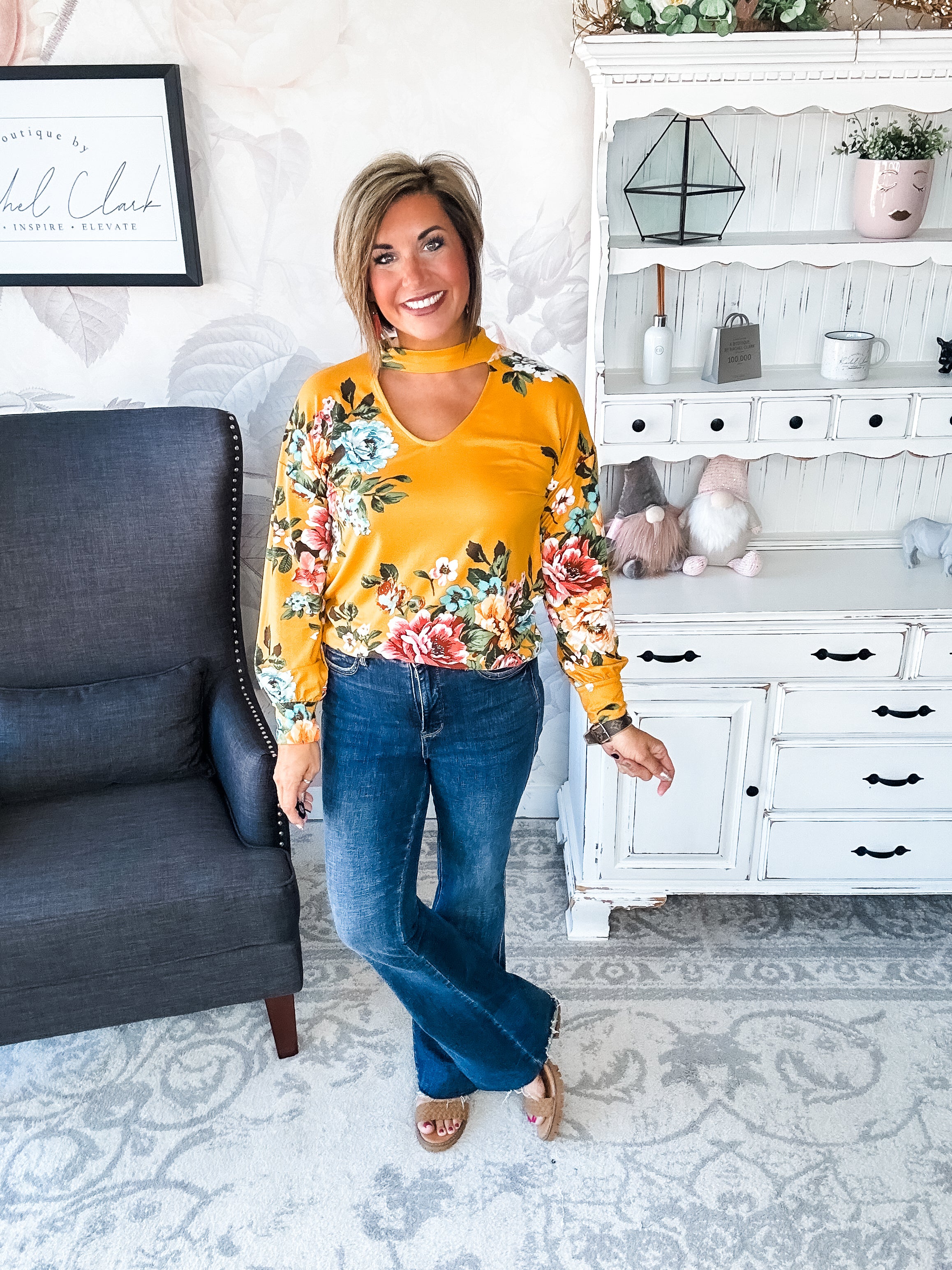 You're Still Number One Floral Top