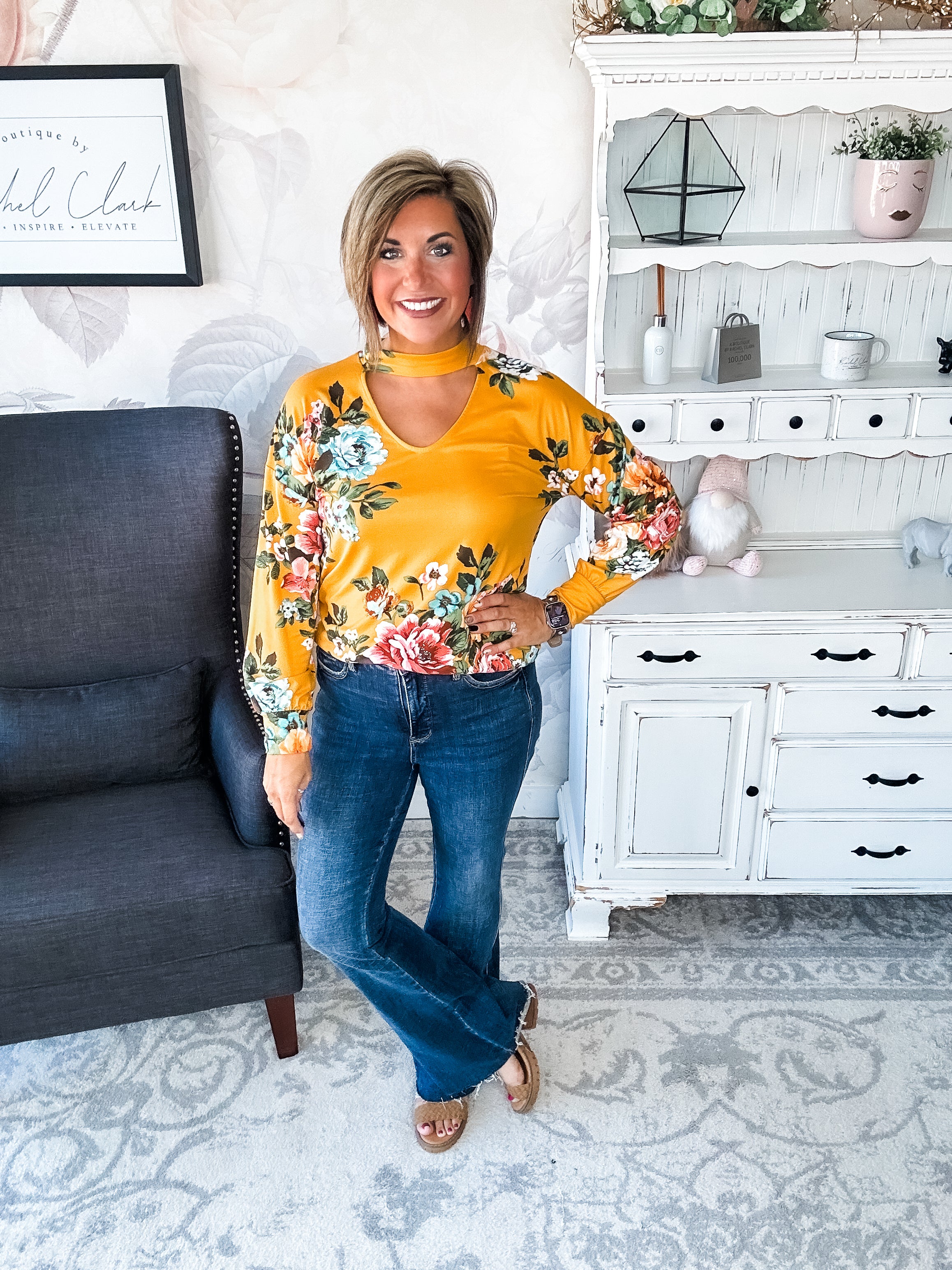 You're Still Number One Floral Top