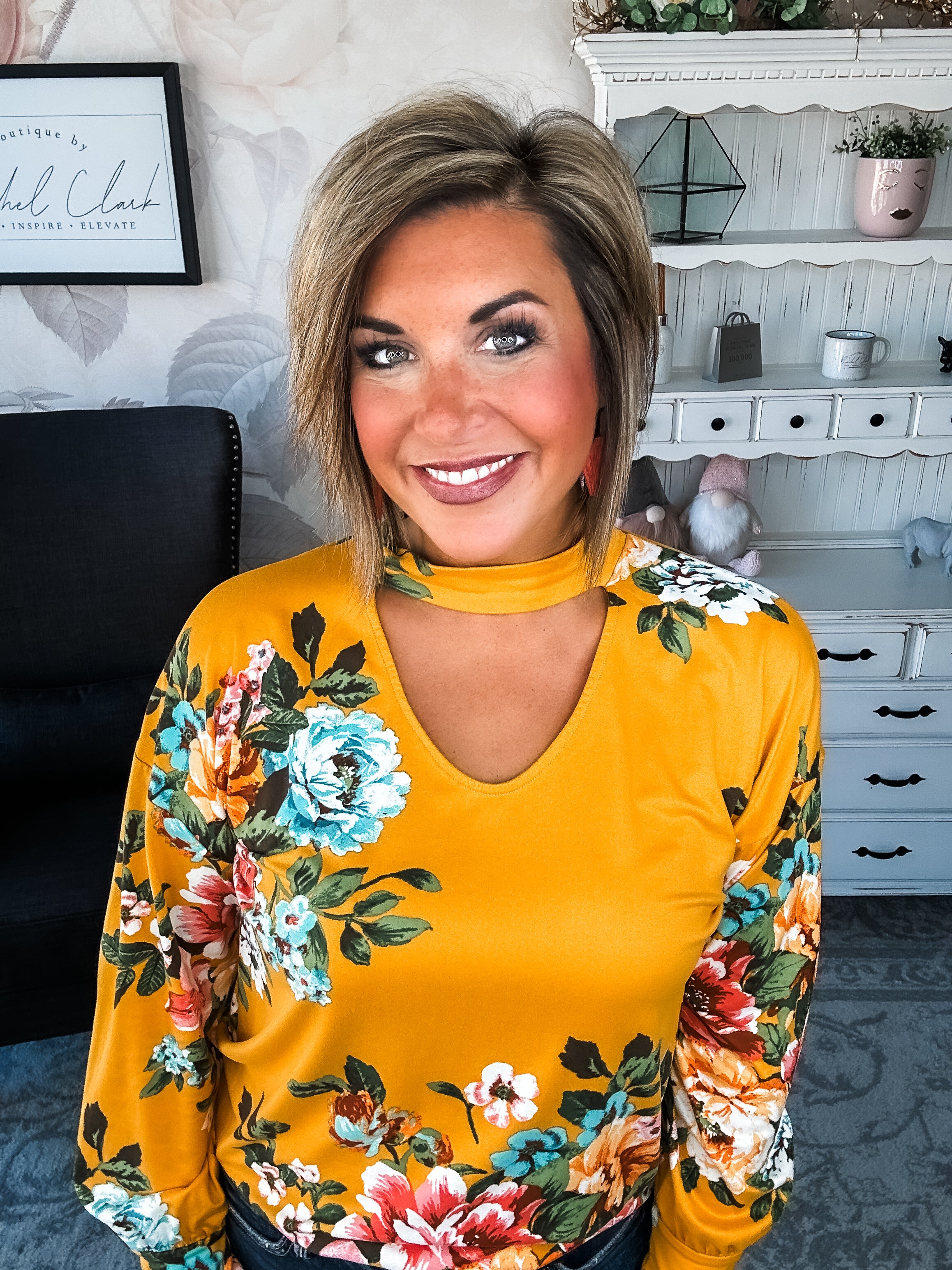 You're Still Number One Floral Top