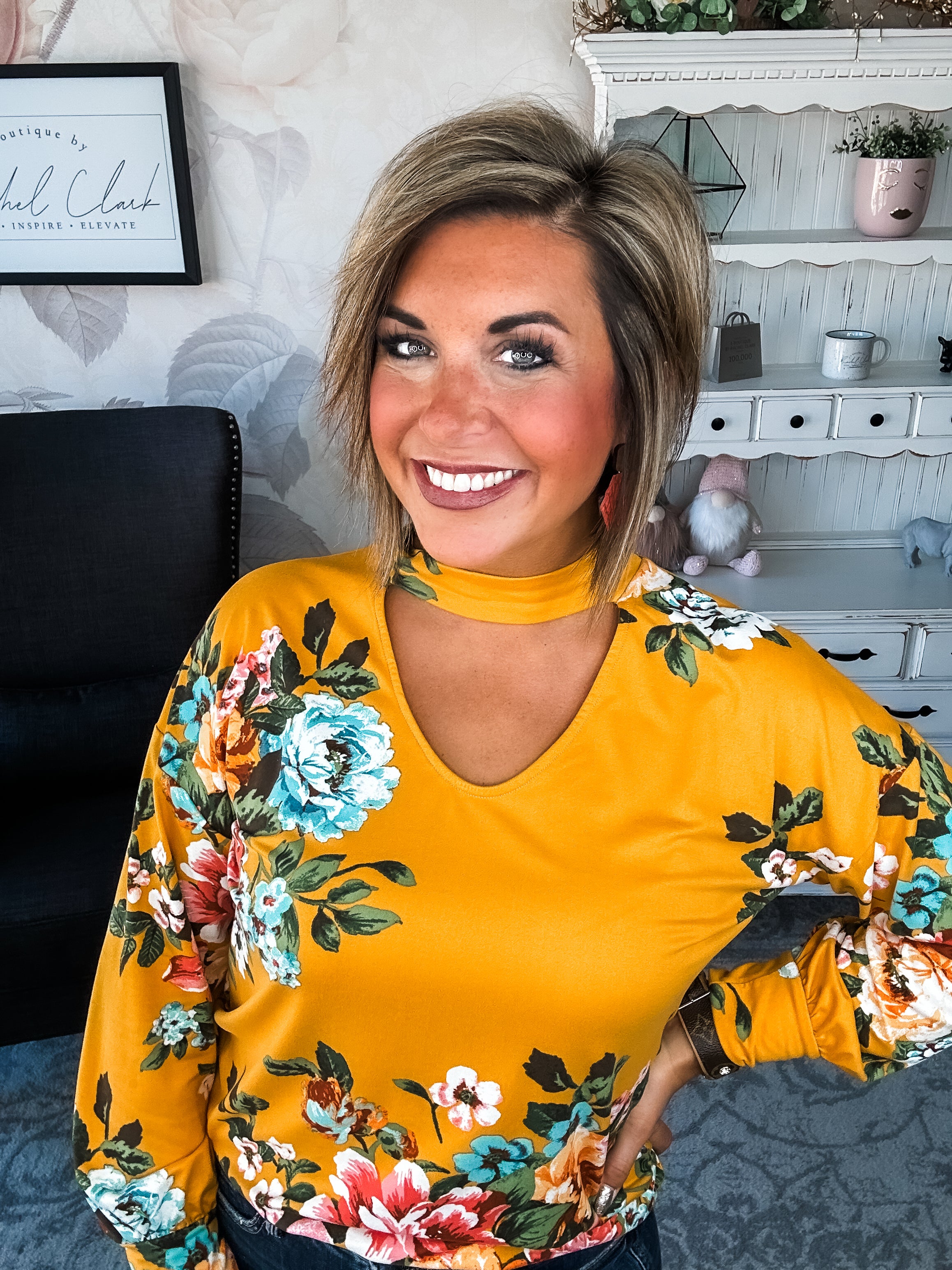 You're Still Number One Floral Top