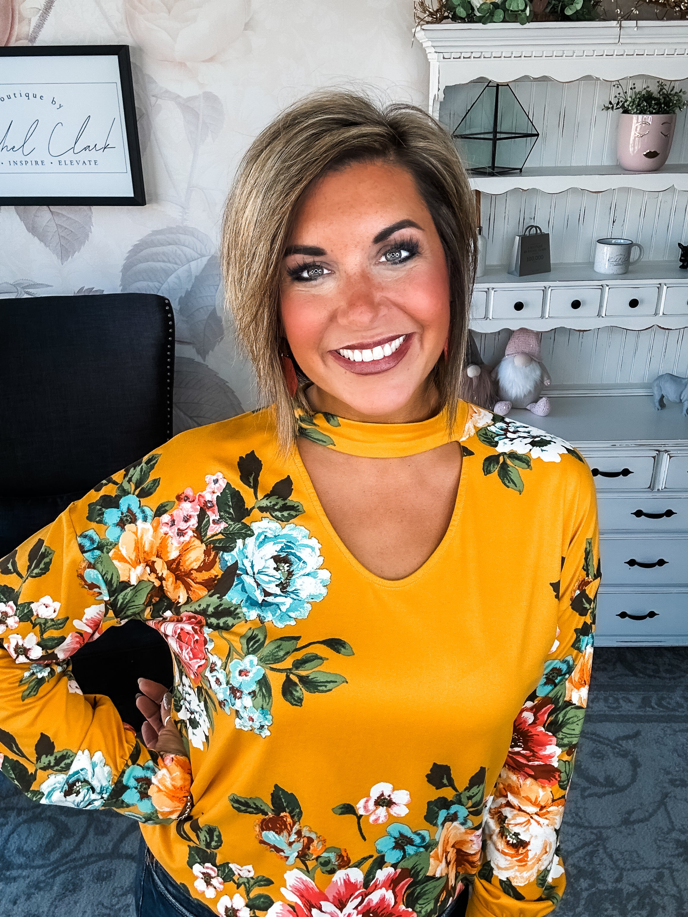 You're Still Number One Floral Top