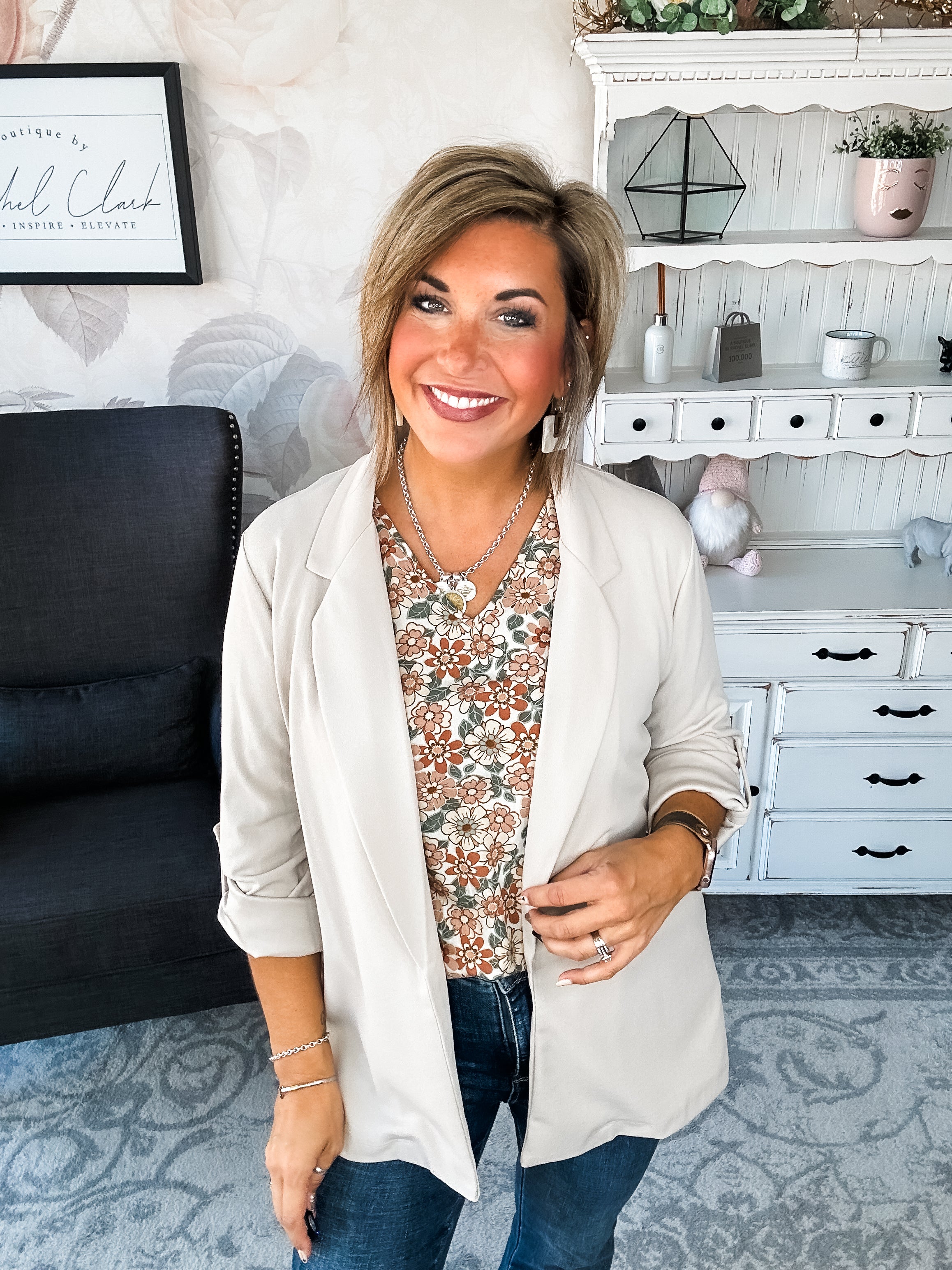 What I Live For Blazer - Pearl