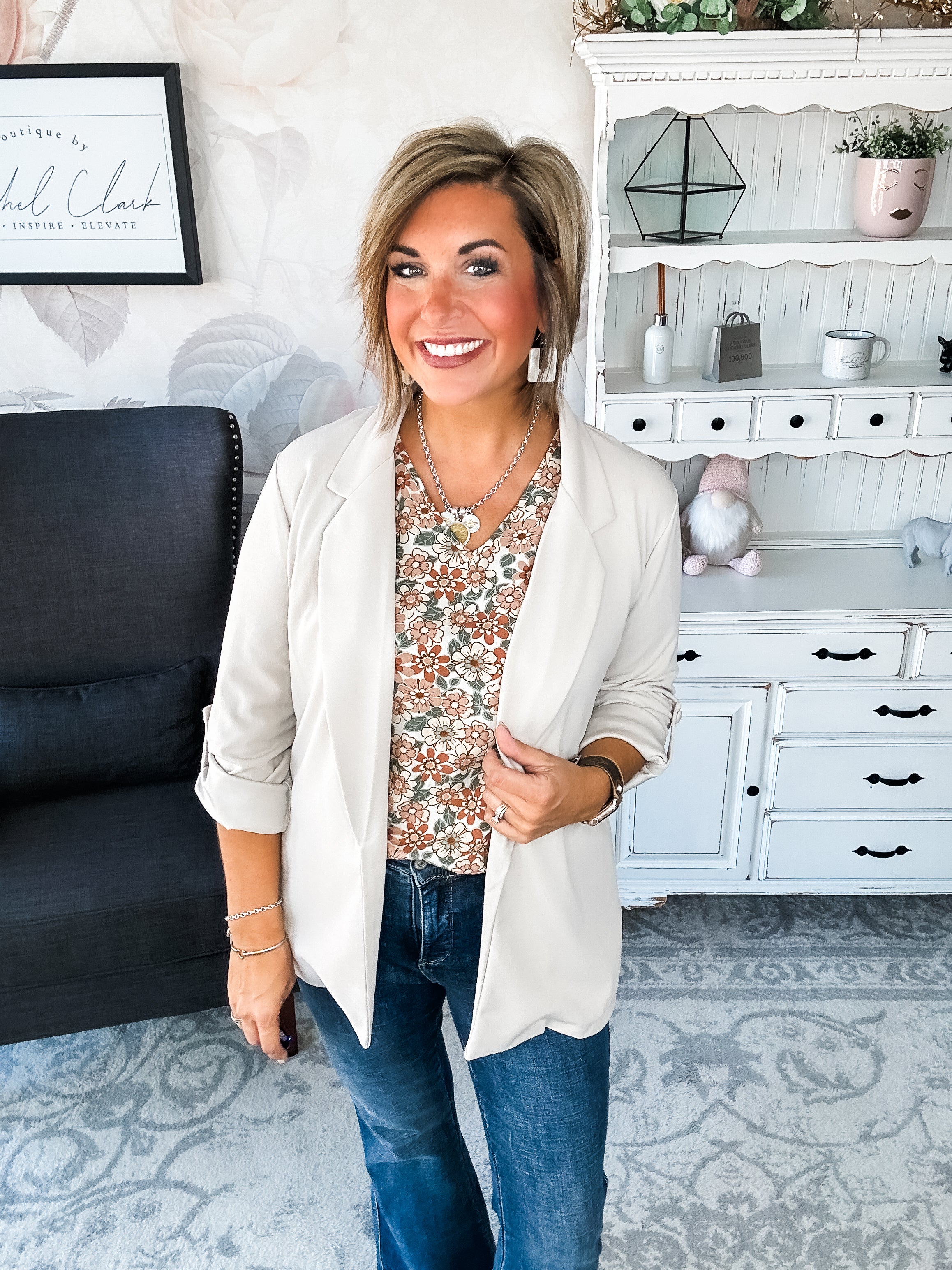 What I Live For Blazer - Pearl