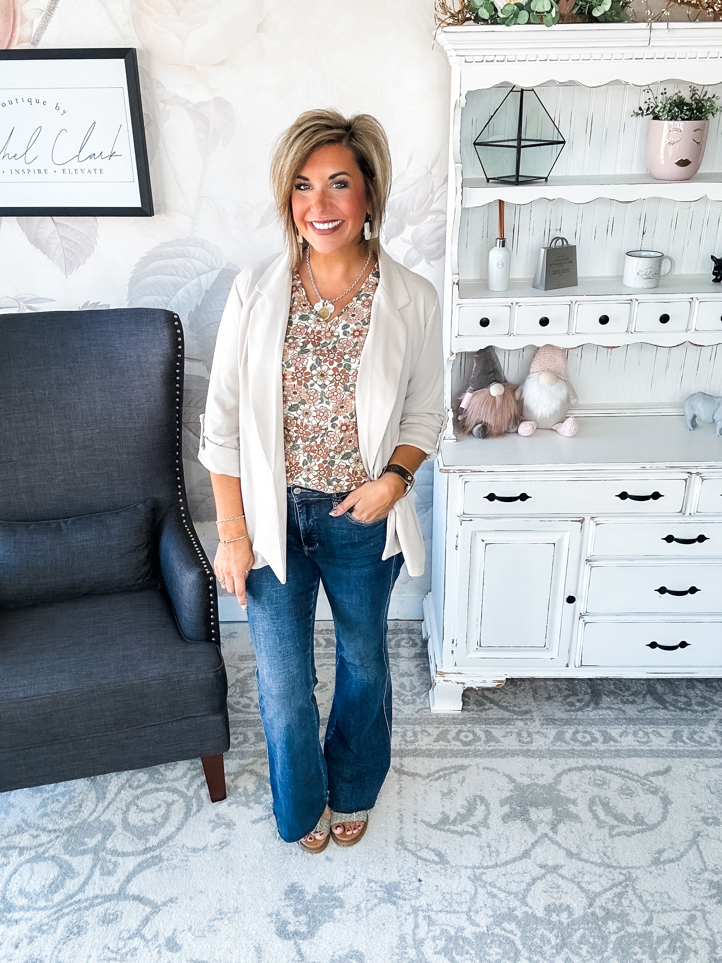 What I Live For Blazer - Pearl