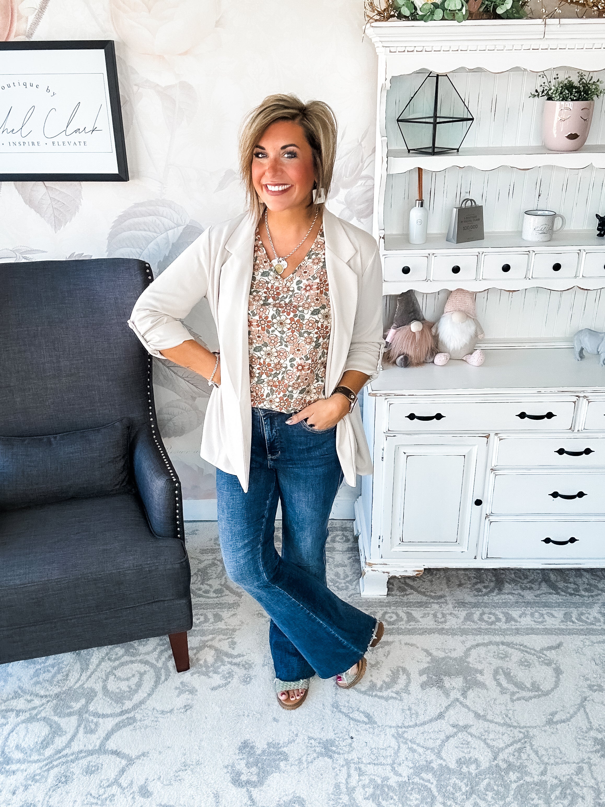 What I Live For Blazer - Pearl